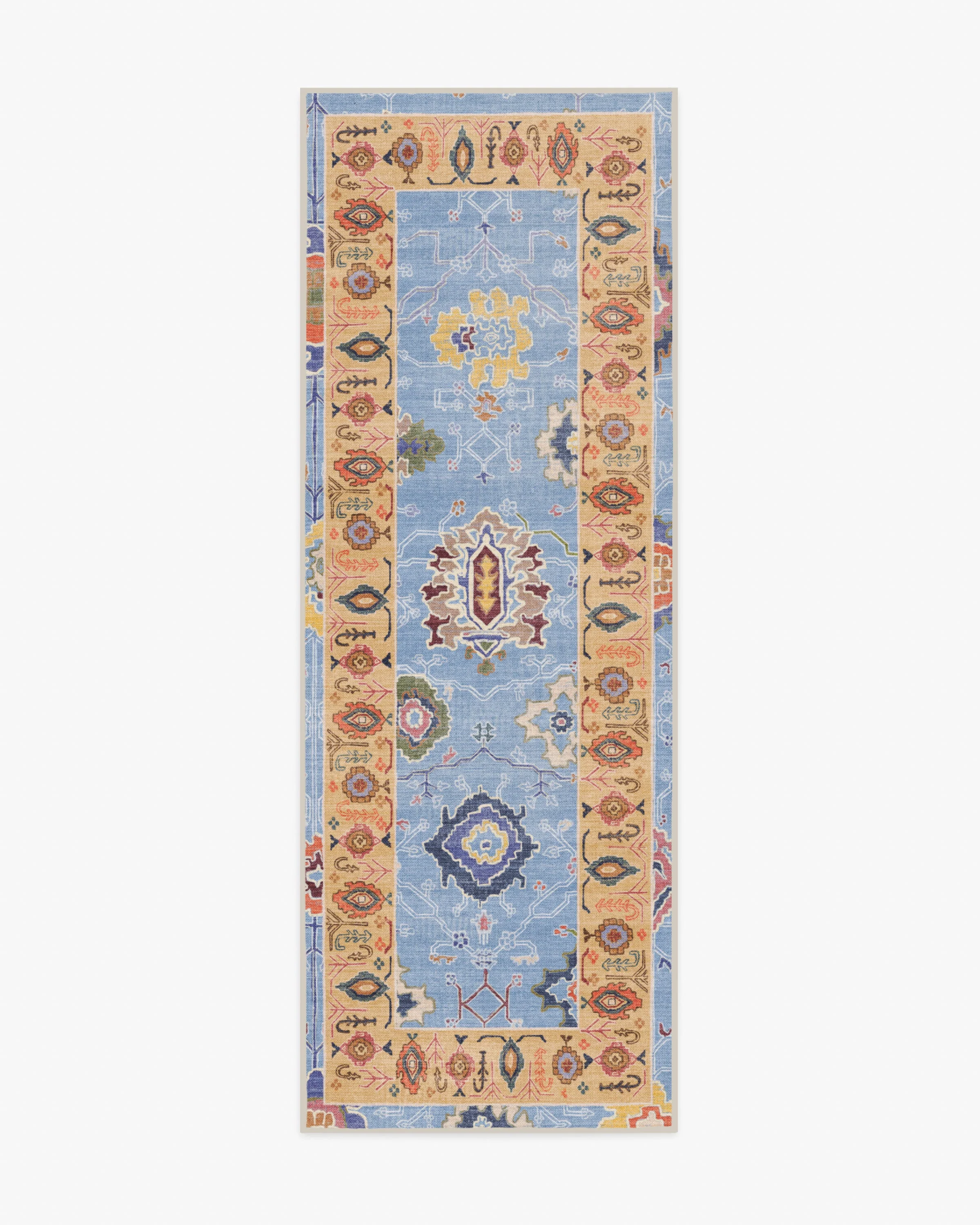 Mehr Soft Blue & Yellow Outdoor Rug - Image 4