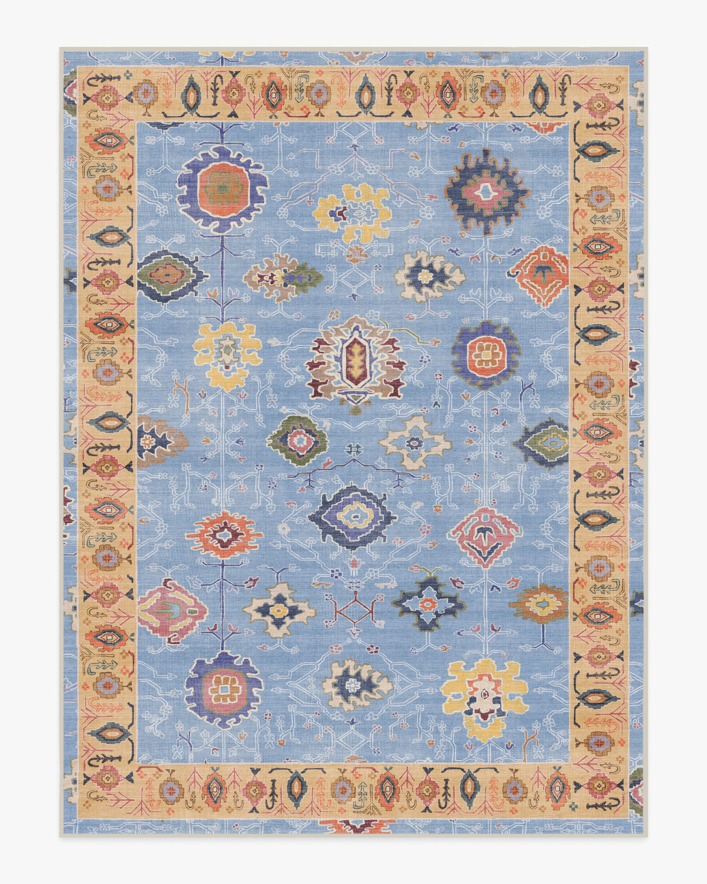 Mehr Soft Blue & Yellow Outdoor Rug - Image 8