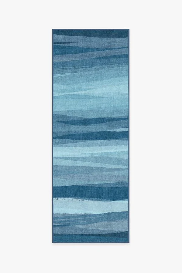 Meridian Blue Flatwoven Rug - Image 10