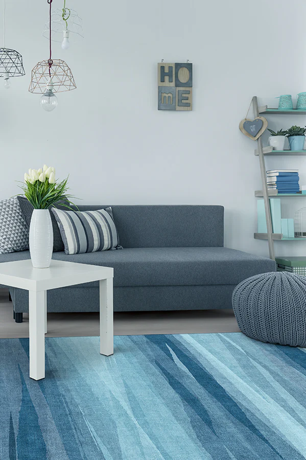 Meridian Blue Flatwoven Rug - Image 3