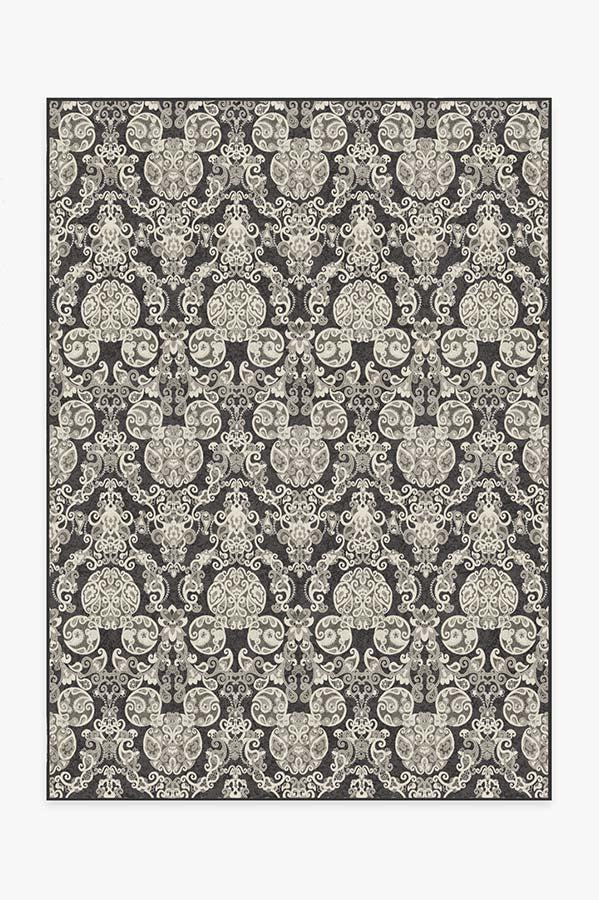 Mickey Damask Charcoal Rug
