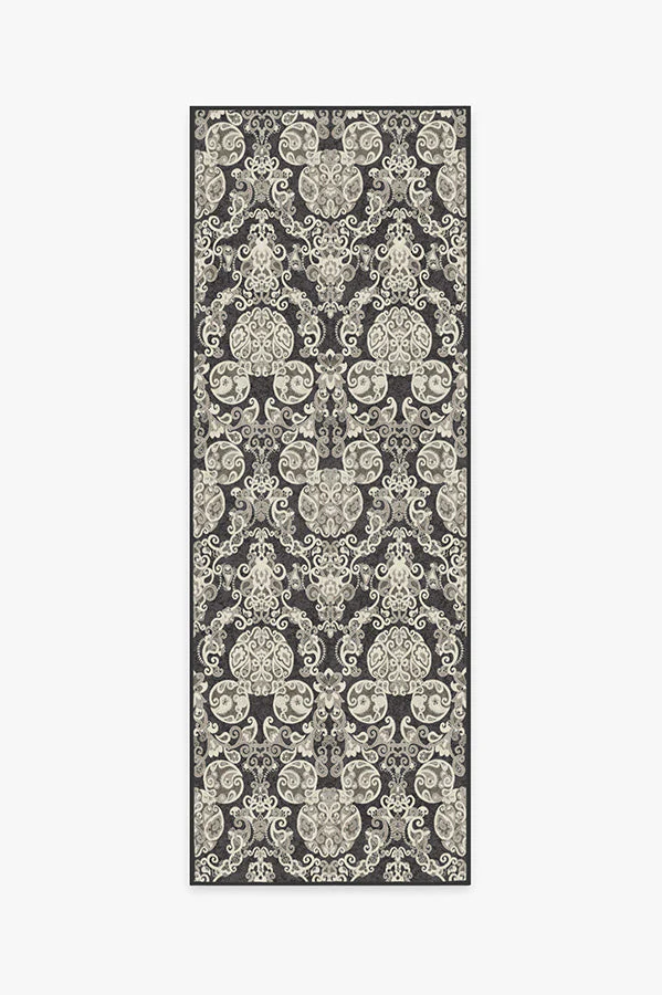 Mickey Damask Charcoal Rug - Image 2