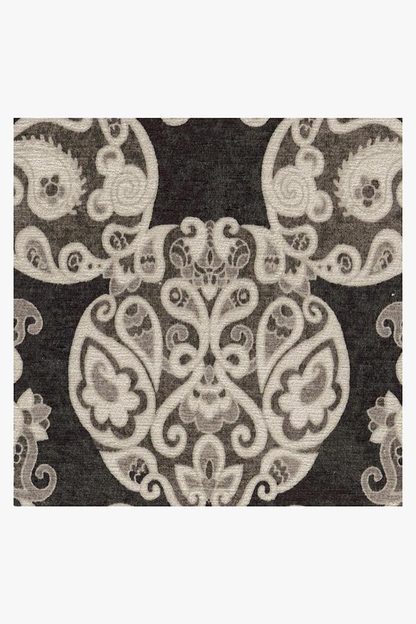 Mickey Damask Charcoal Rug - Image 8