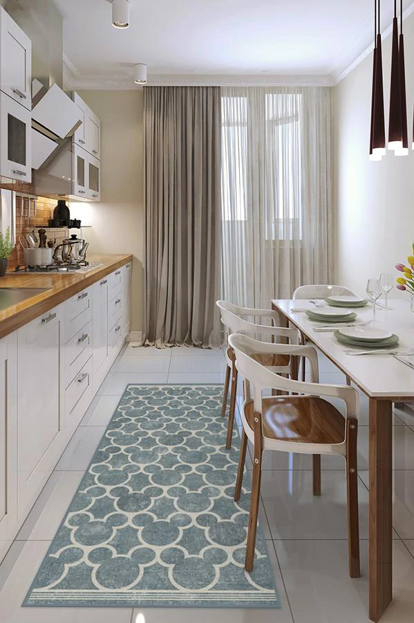 Mickey Trellis Slate Rug - Image 11