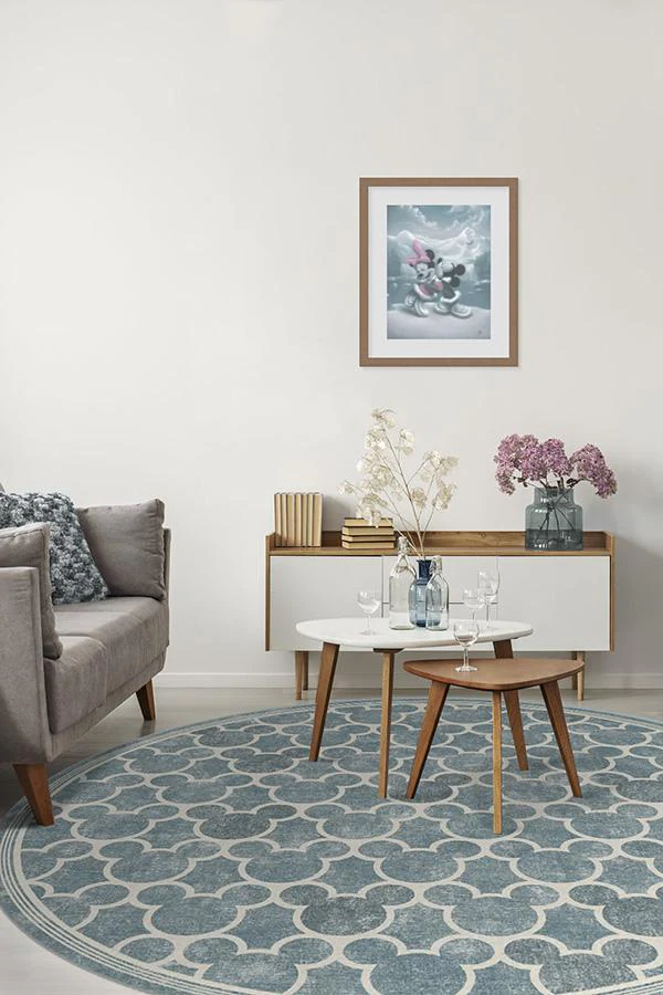 Mickey Trellis Slate Rug - Image 14