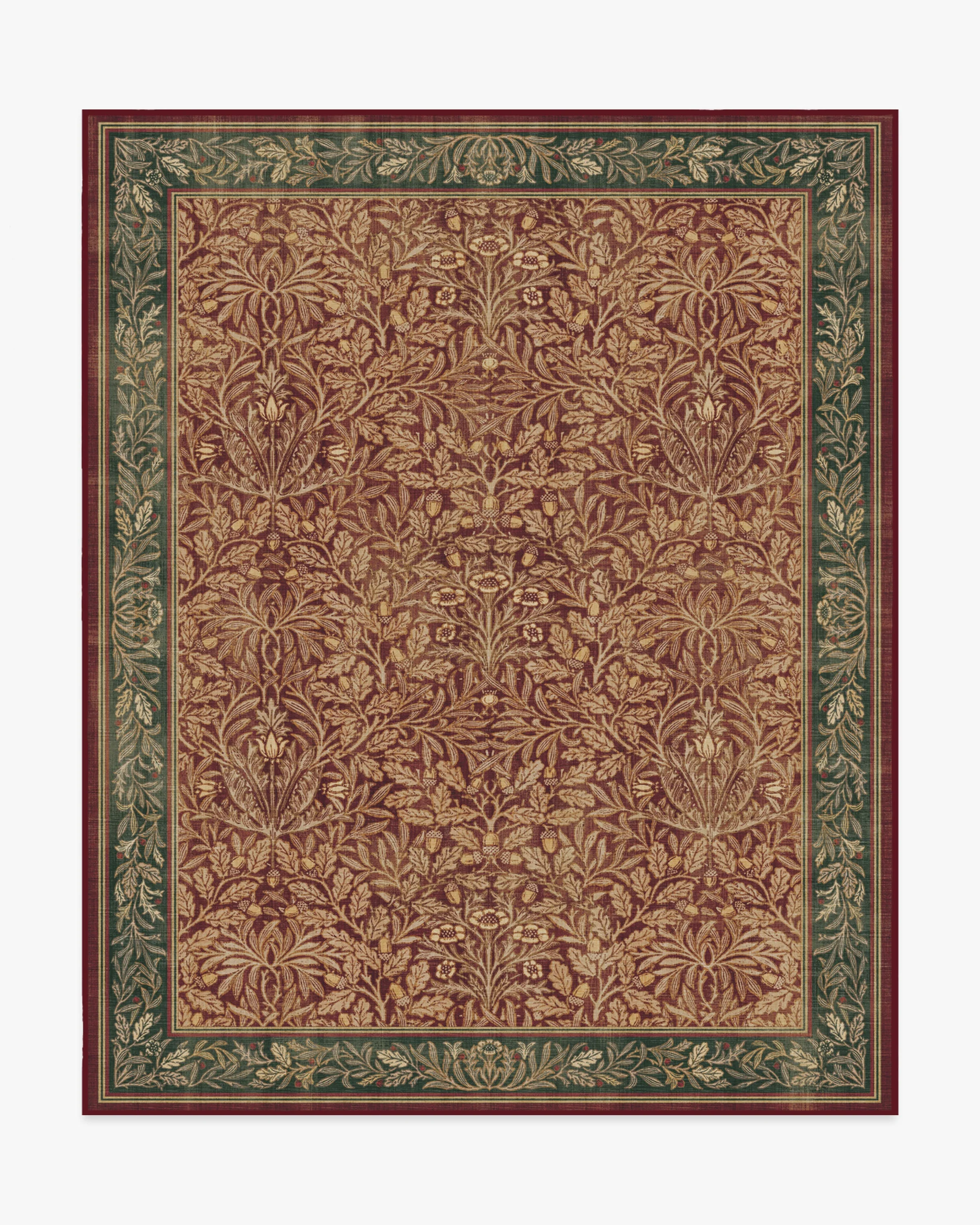 Acorn Amber Red Flatwoven Rug by Morris & Co. - Image 14