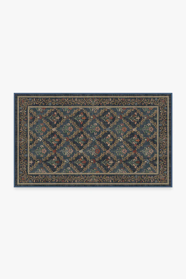 Bellflowers Blue Rug by Morris & Co. - Image 4