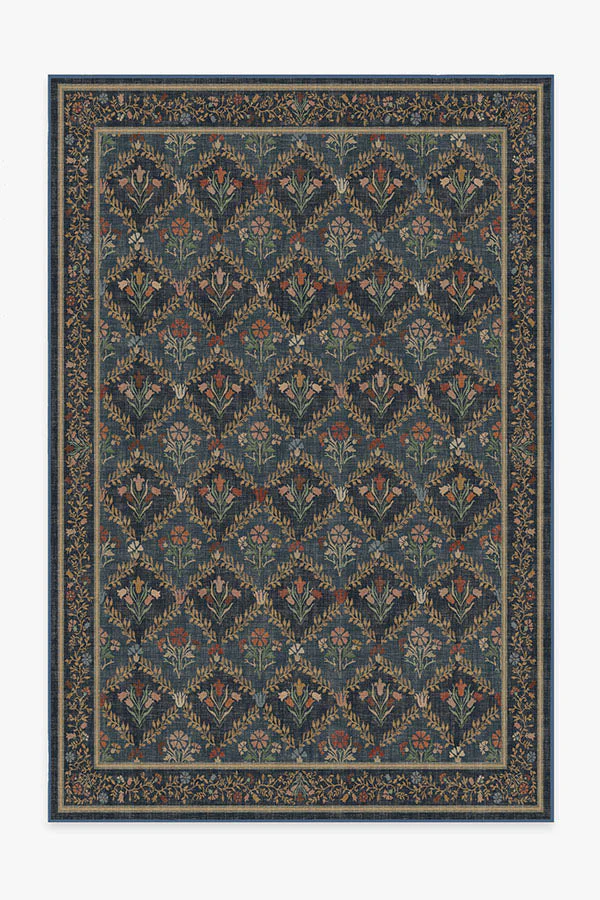 Bellflowers Blue Rug by Morris & Co. - Image 6