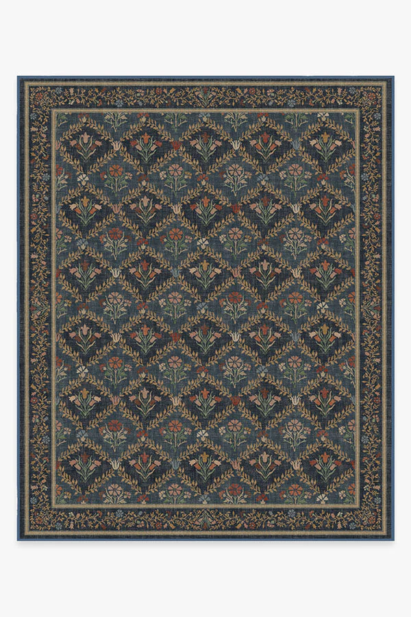 Bellflowers Blue Rug by Morris & Co. - Image 7