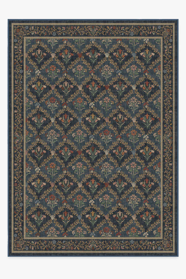 Bellflowers Blue Rug by Morris & Co. - Image 9