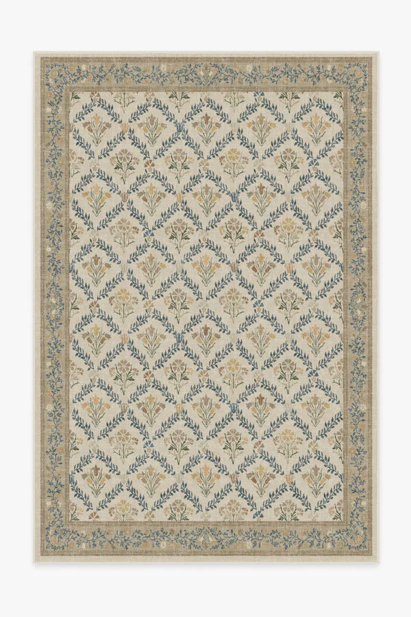Bellflowers Ivory & Gold Rug by Morris & Co. - Image 6