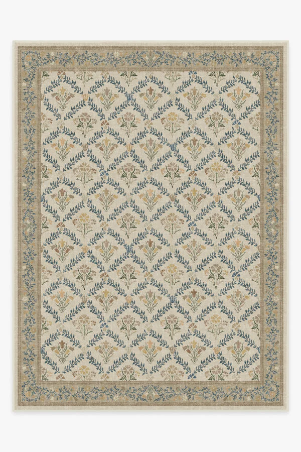 Bellflowers Ivory & Gold Rug by Morris & Co. - Image 8