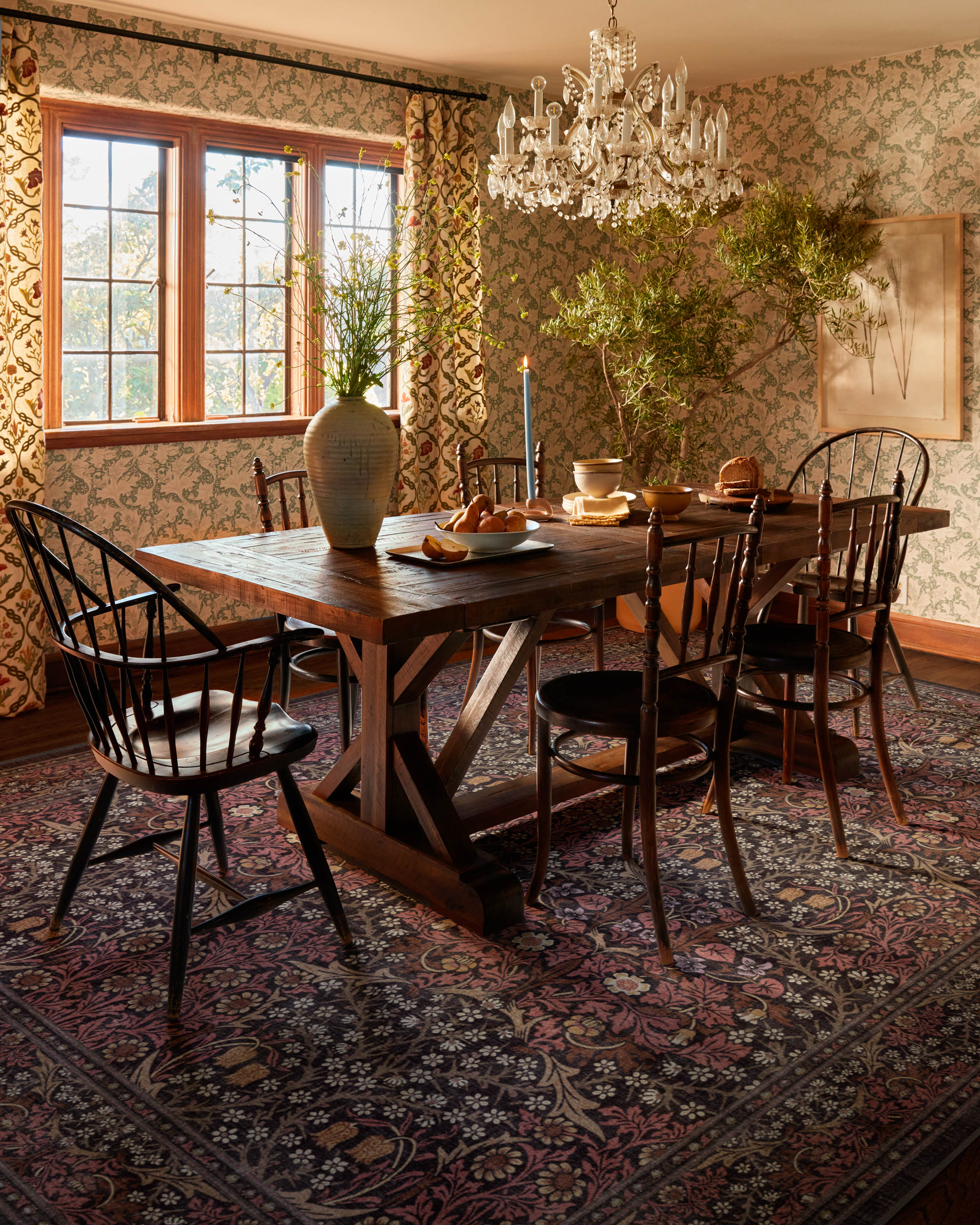 Blackthorn Amber Red Rug by Morris & Co. - Image 6