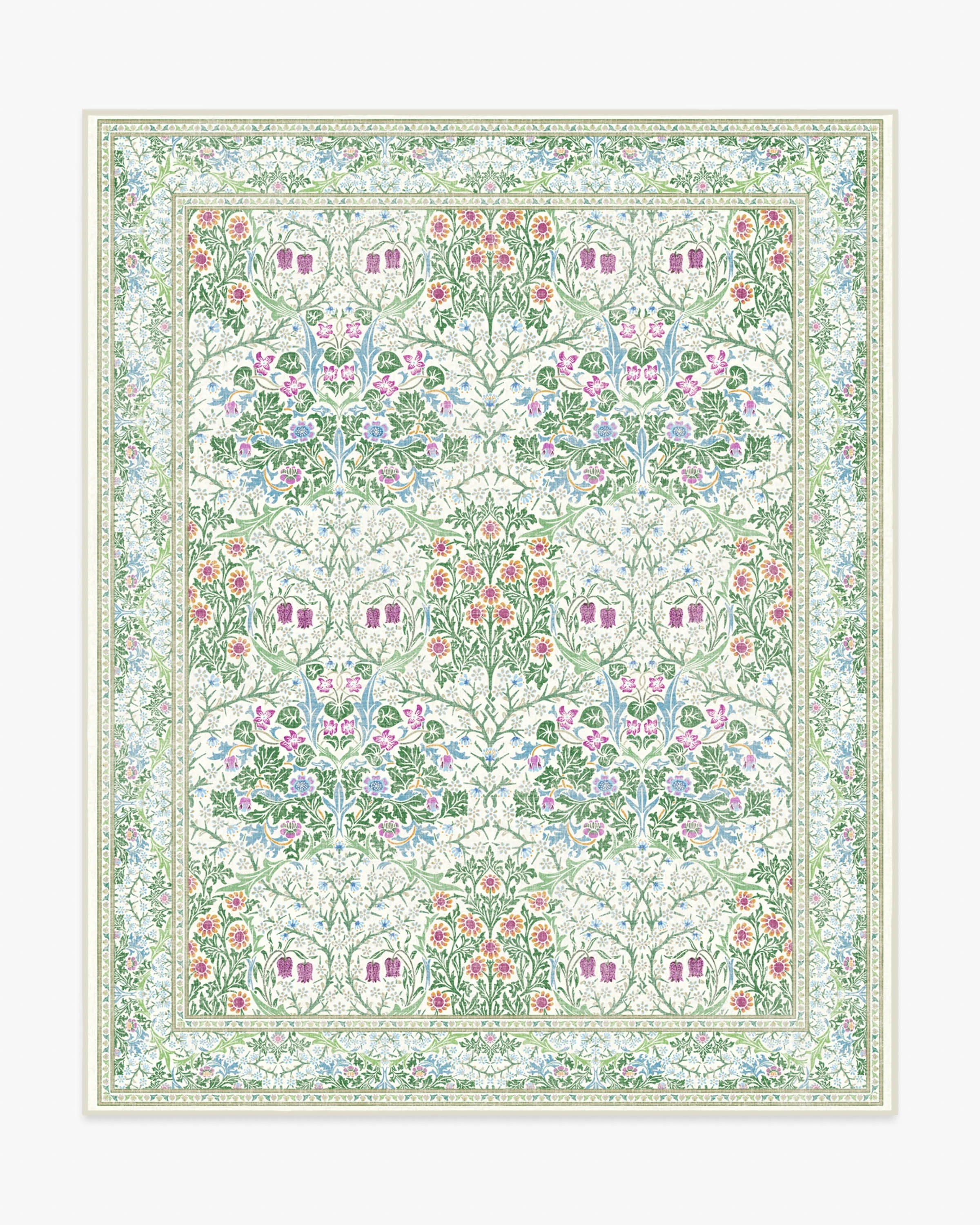 Blackthorn Berry Multicolor Rug by Morris & Co. - Image 9