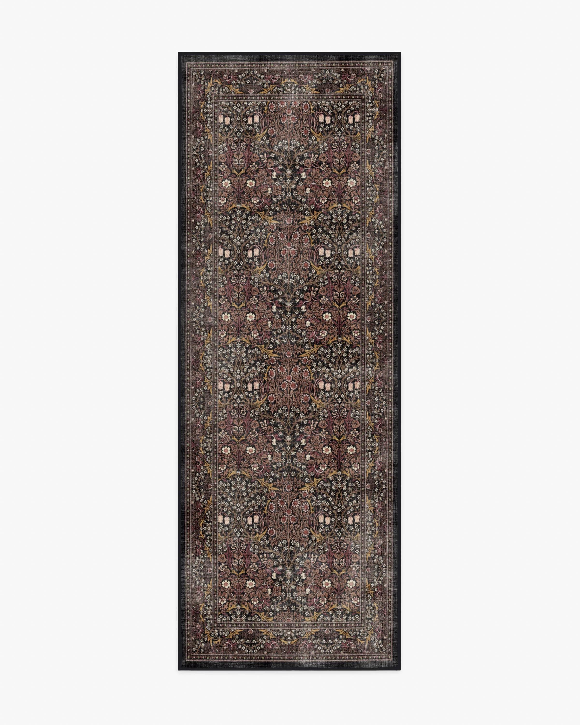 Blackthorn Charcoal & Amber Rug by Morris & Co. - Image 7
