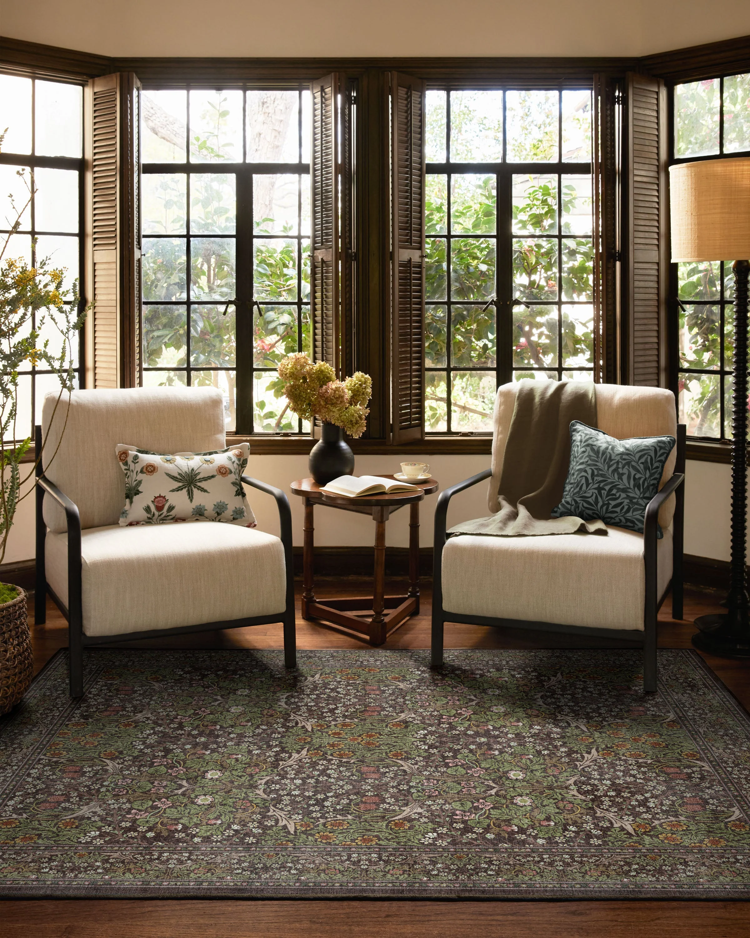 Blackthorn Dark Wood Rug by Morris & Co. - Image 3