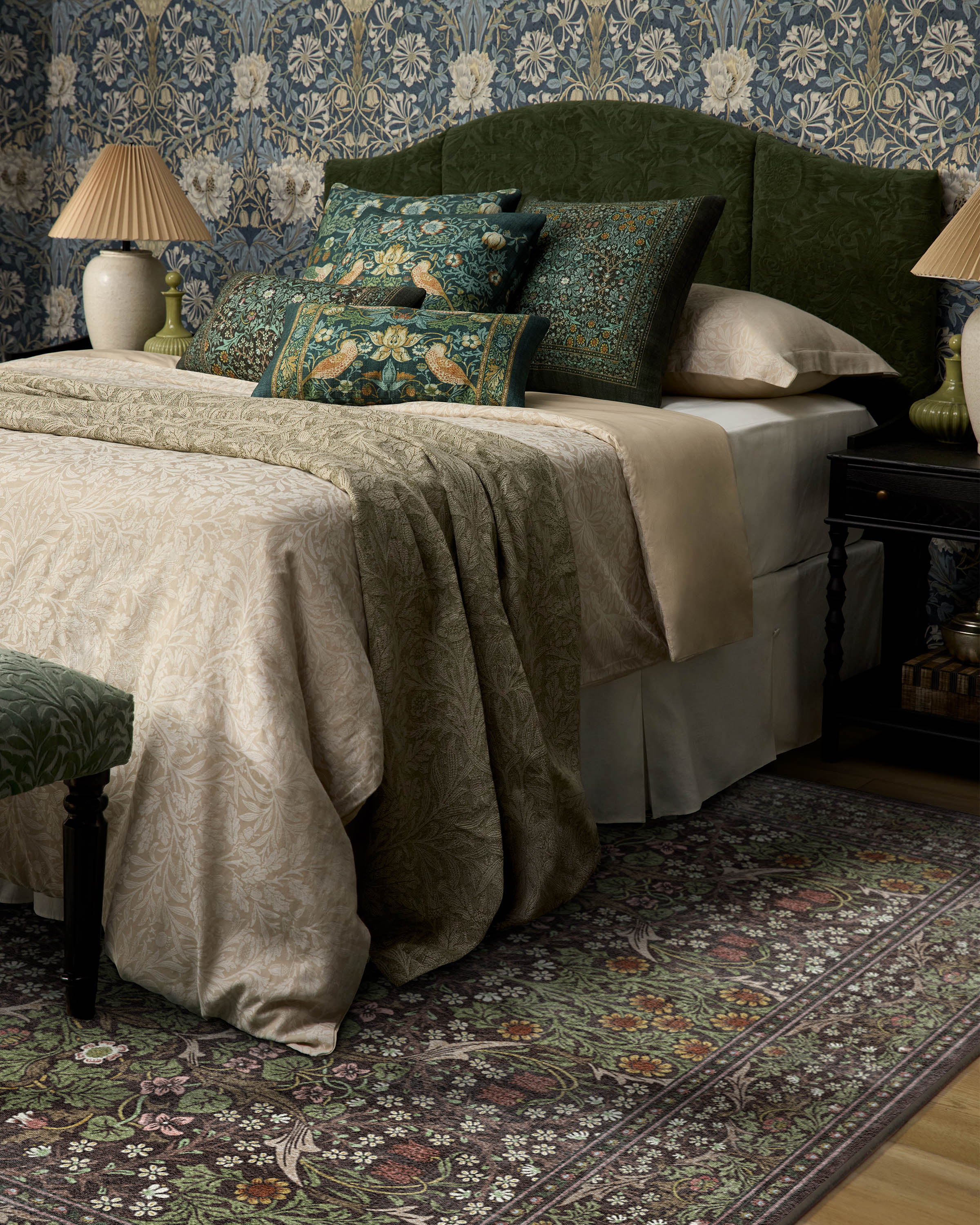 Blackthorn Dark Wood Rug by Morris & Co. - Image 5