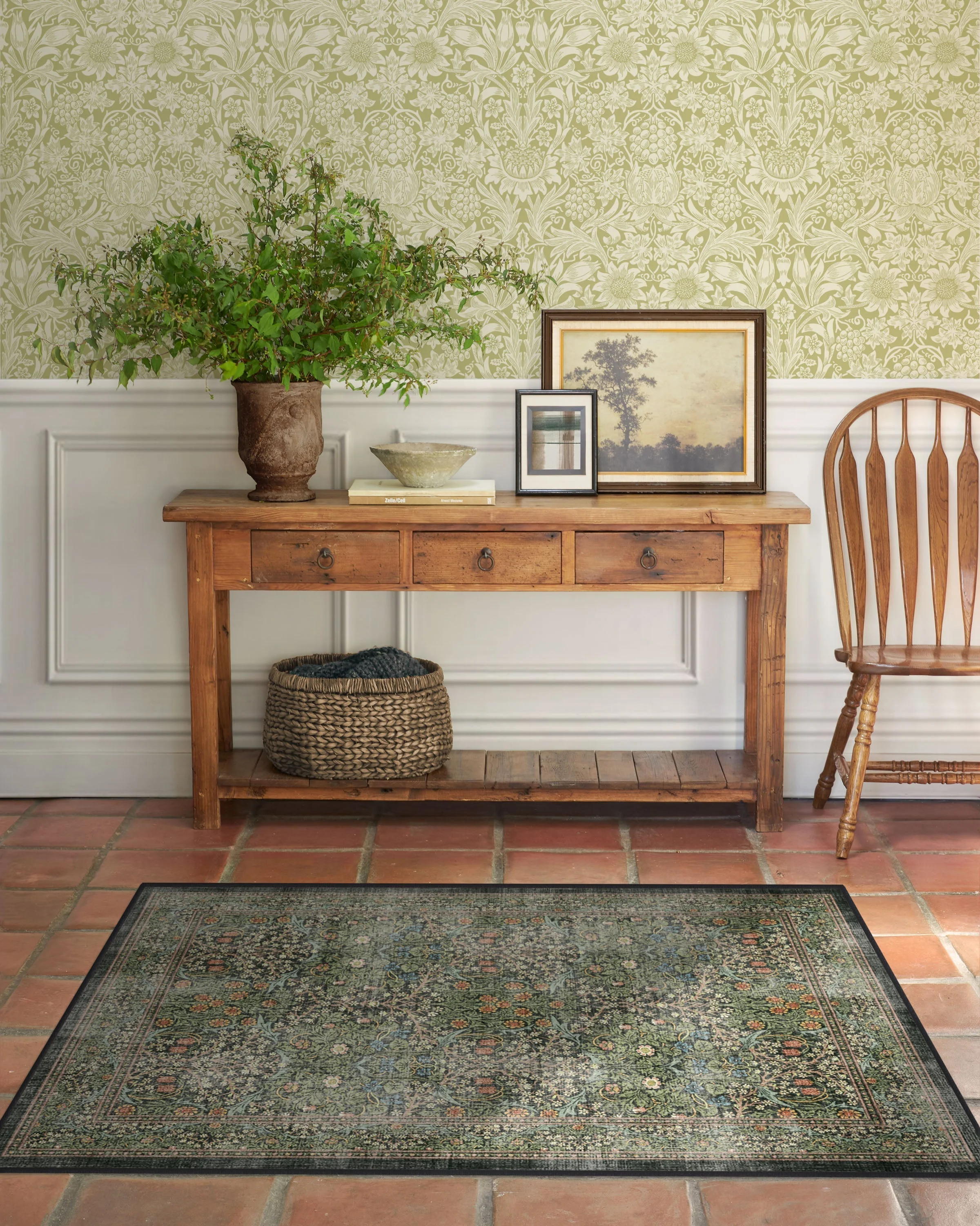 Blackthorn Forest Green Rug by Morris & Co. - Image 15