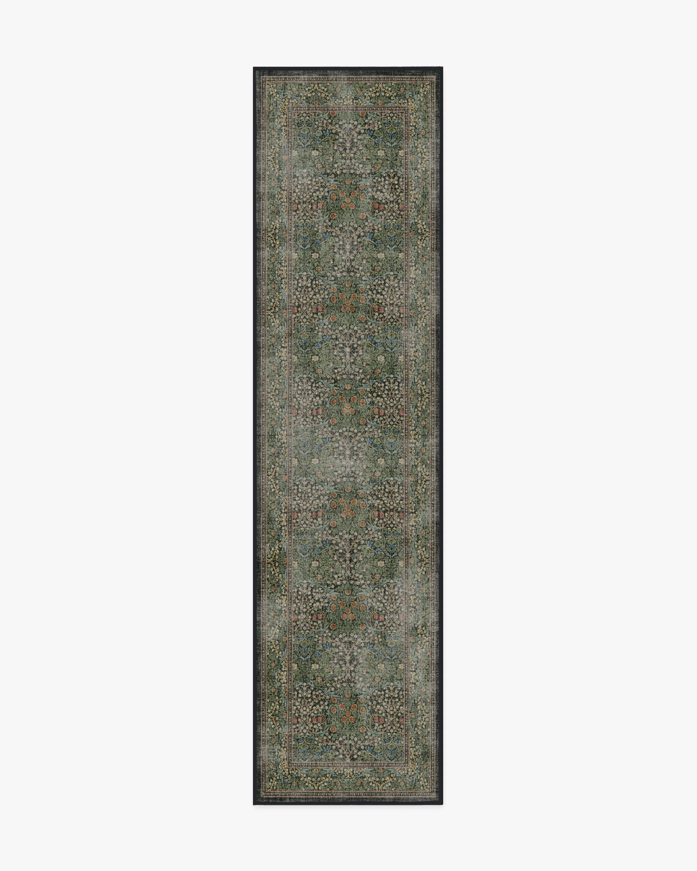 Blackthorn Forest Green Rug by Morris & Co. - Image 3
