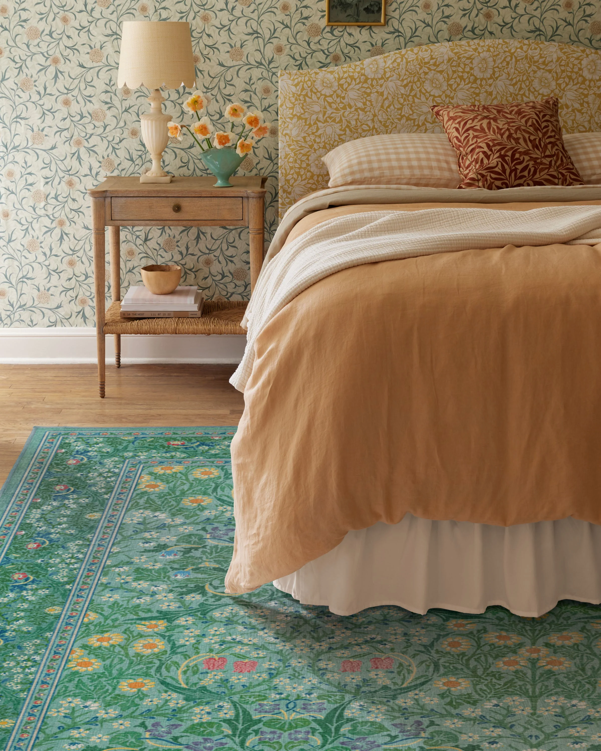 Blackthorn Multicolor Jade Flatwoven Rug by Morris & Co. - Image 8