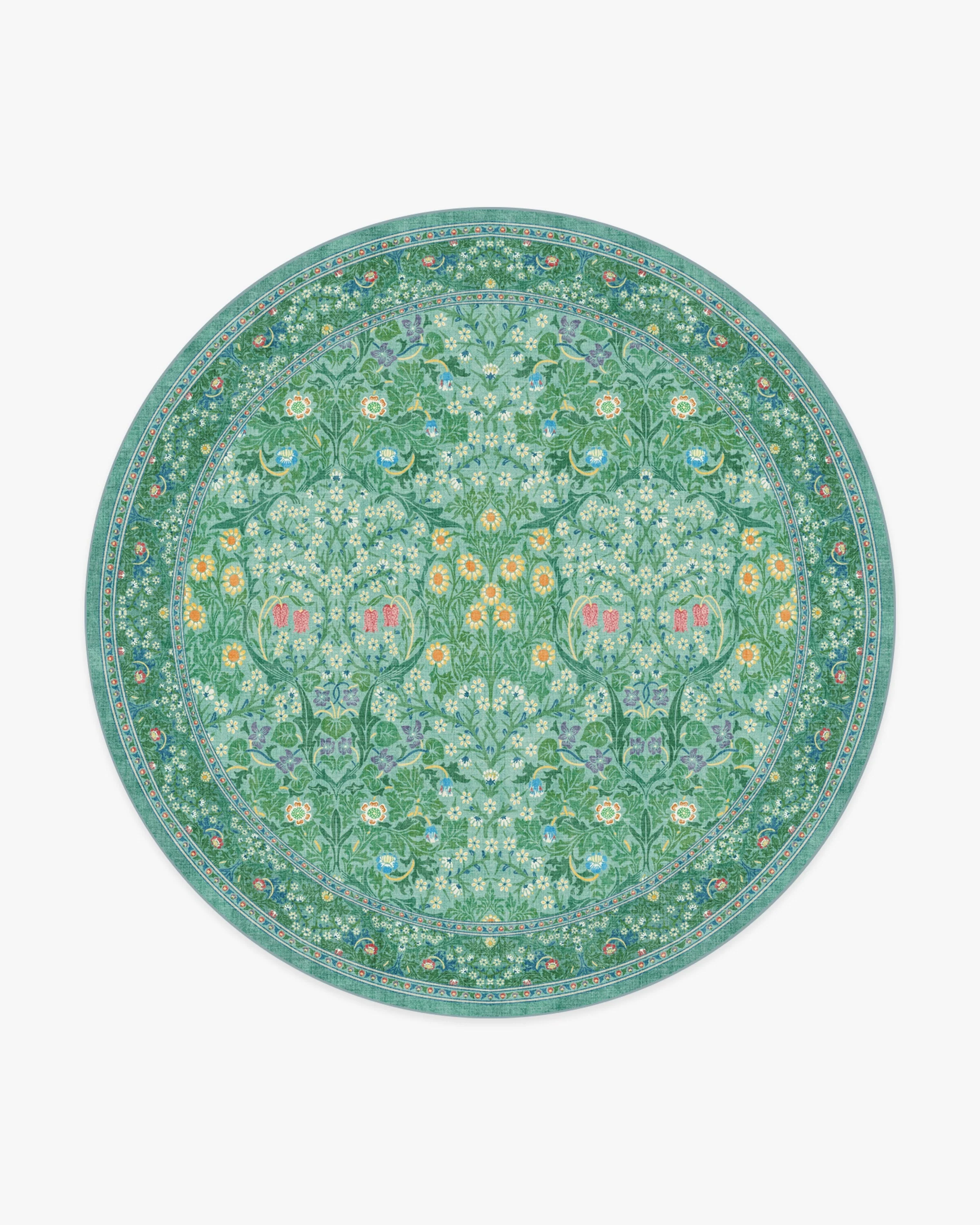 Blackthorn Multicolor Jade Rug by Morris & Co. - Image 13