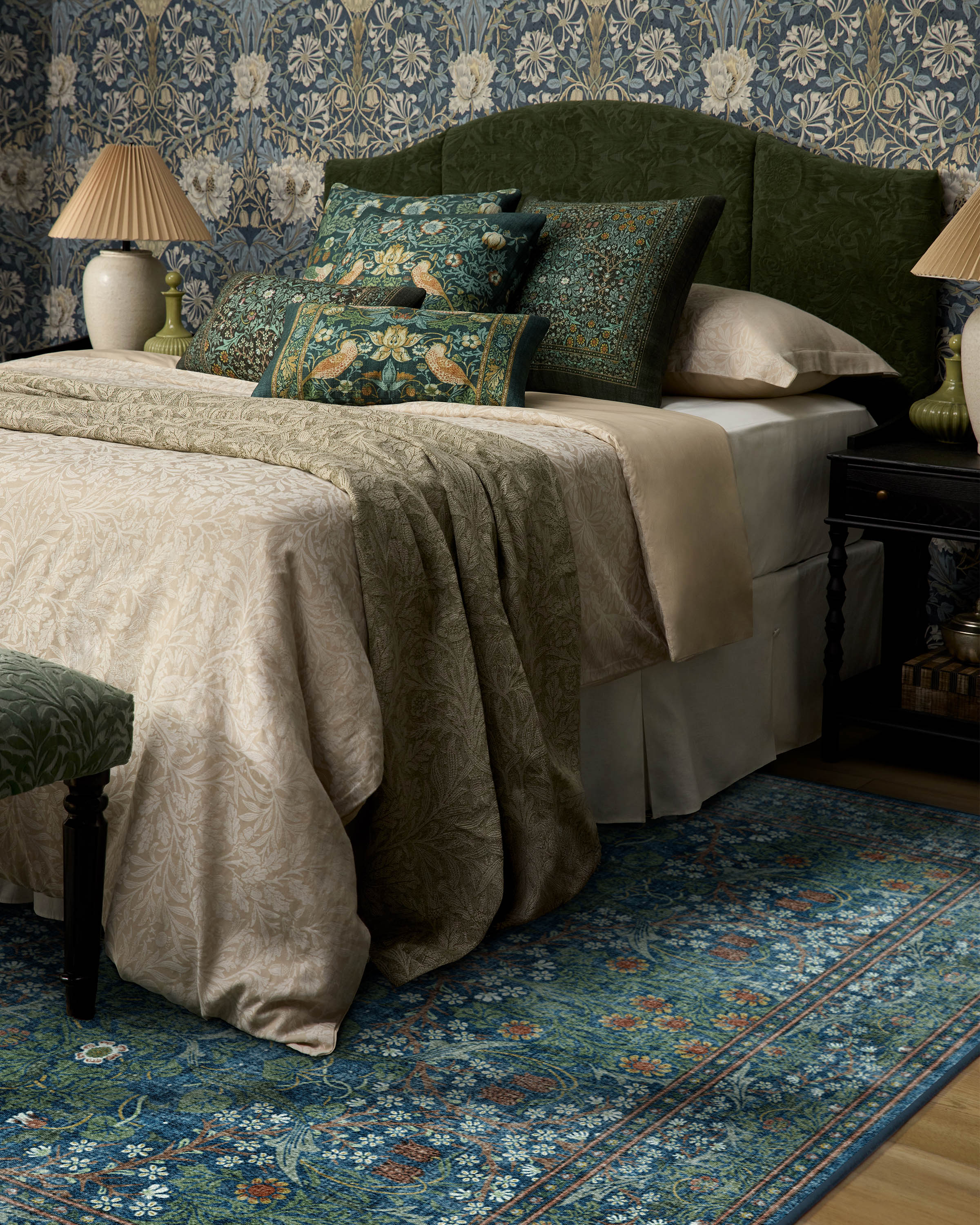 Blackthorn Navy Rug by Morris & Co. - Image 5