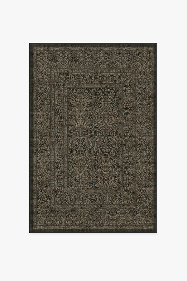 Bluebell Soft Black Flatwoven Rug by Morris & Co. - Image 12