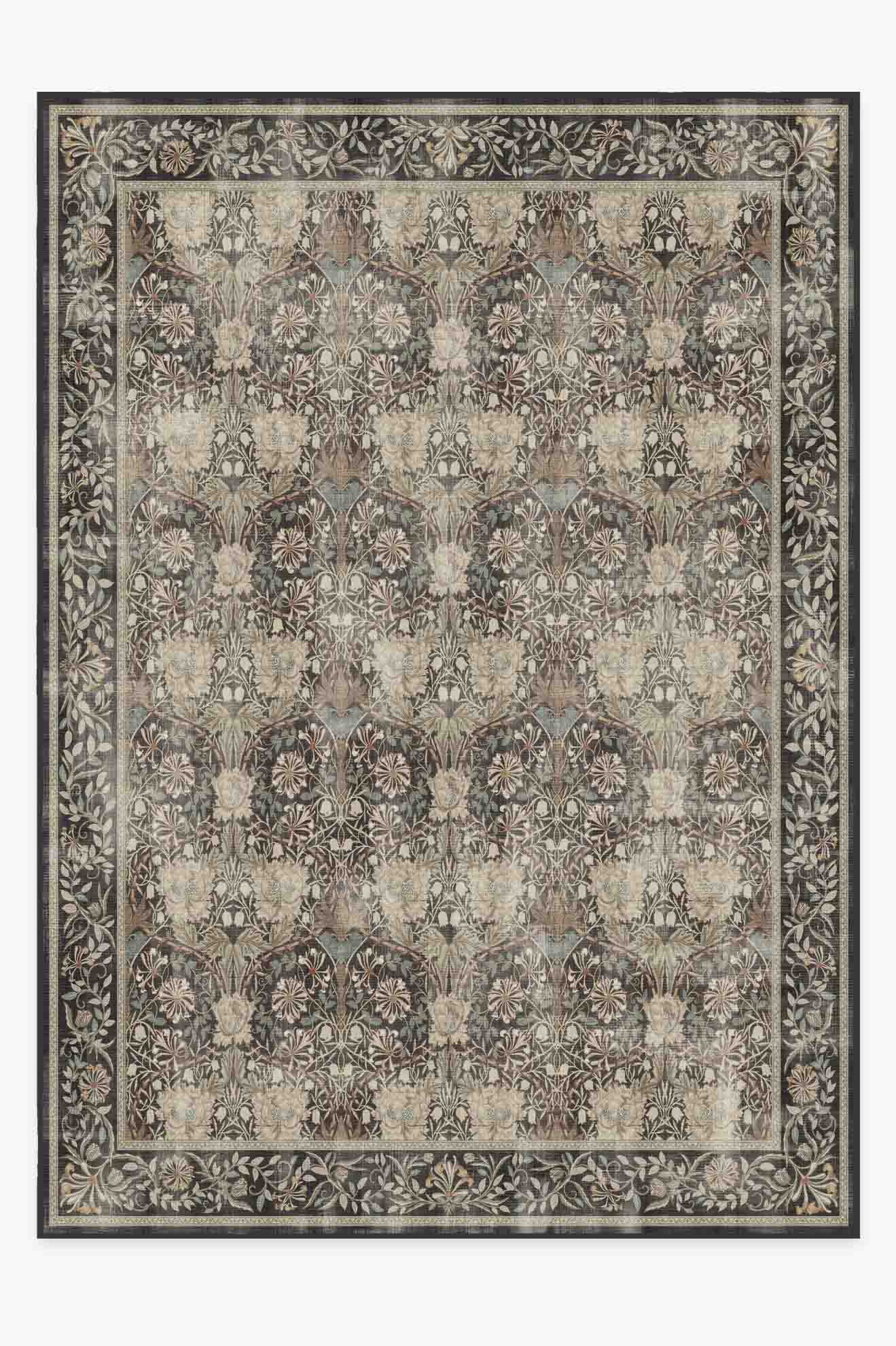 Honeysuckle & Tulip Dark Wood Flatwoven Rug by Morris & Co. - Image 16