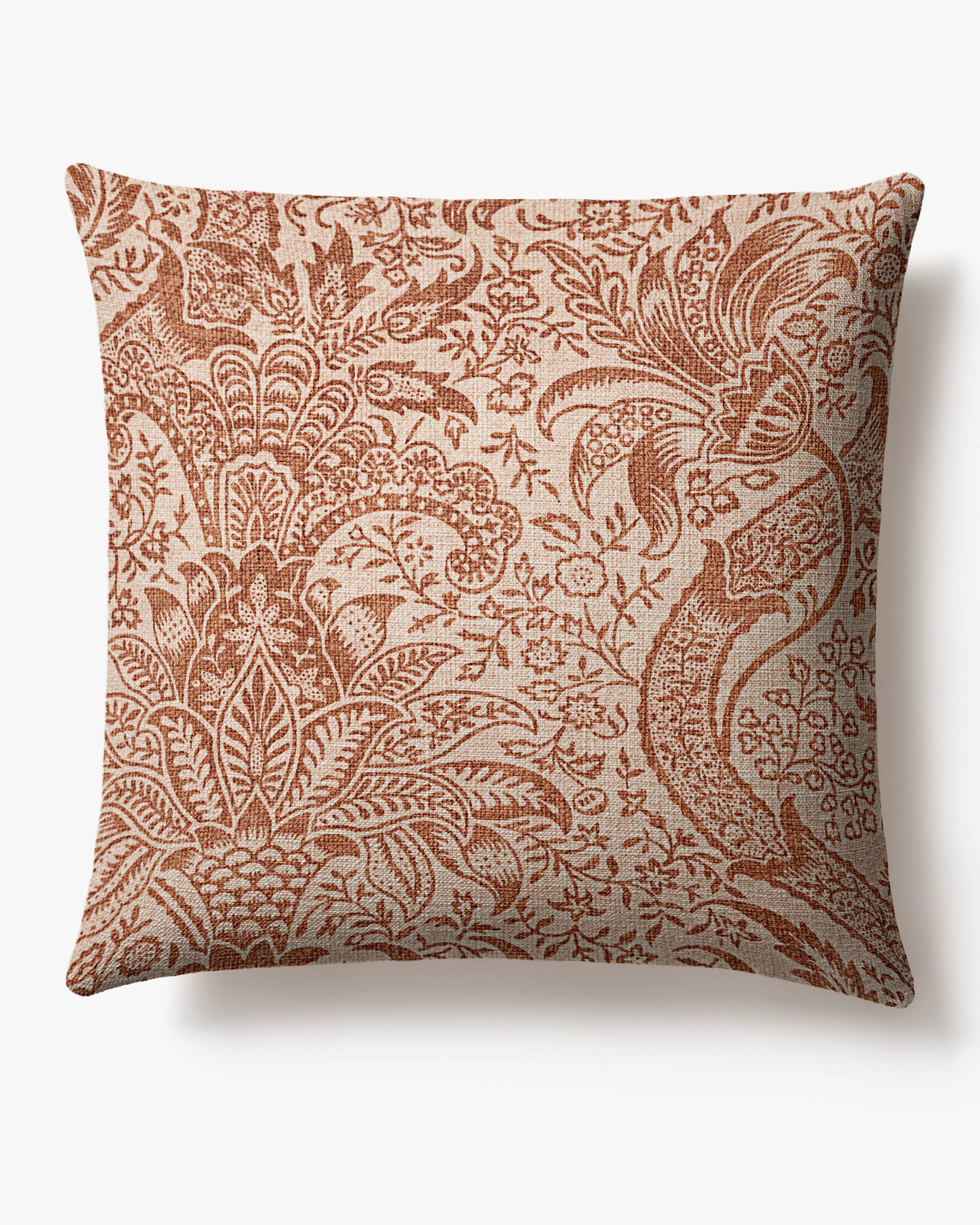 Indian Blush & Rust Woven Throw Pillow by Morris & Co. - Image 2