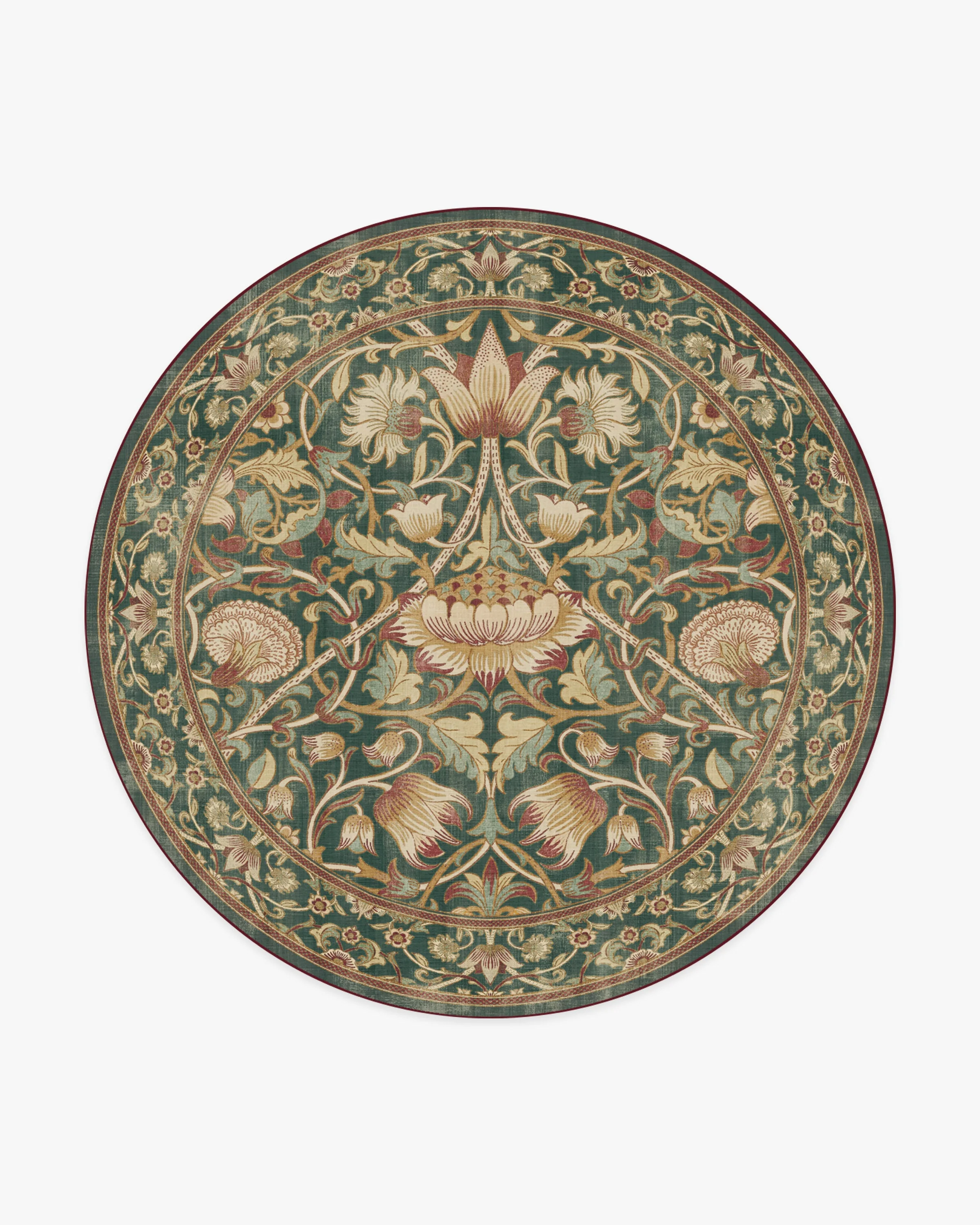 Lodden Soft Evergreen & Gold Flatwoven Rug by Morris & Co. - Image 18