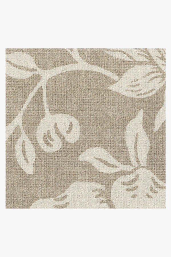 Mallow Flower Natural Stone Flatwoven Rug by Morris & Co. - Image 2
