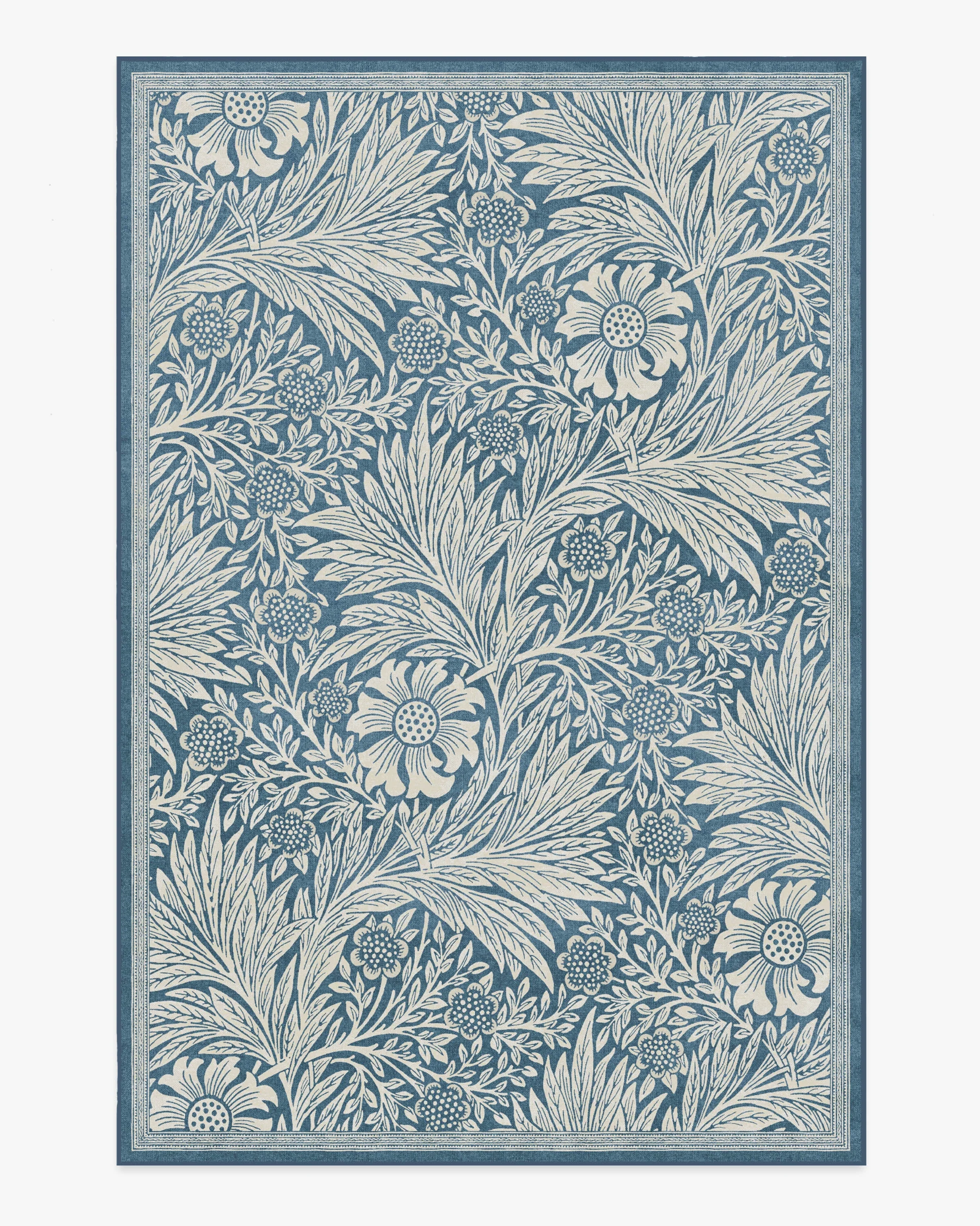 Marigold Blue Flatwoven Rug by Morris & Co. - Image 15