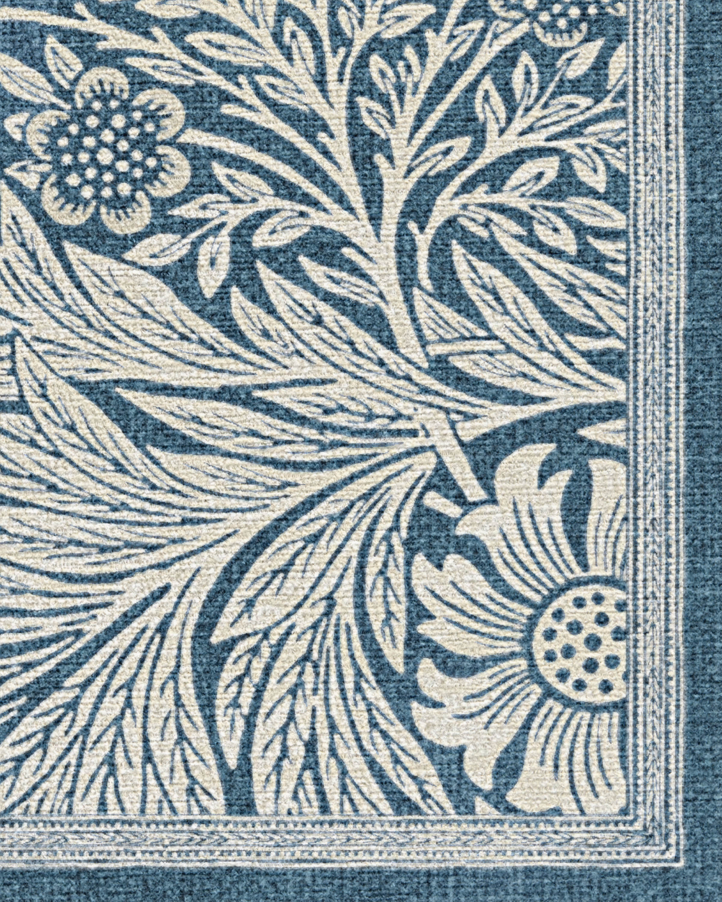 Marigold Blue Flatwoven Rug by Morris & Co. - Image 2