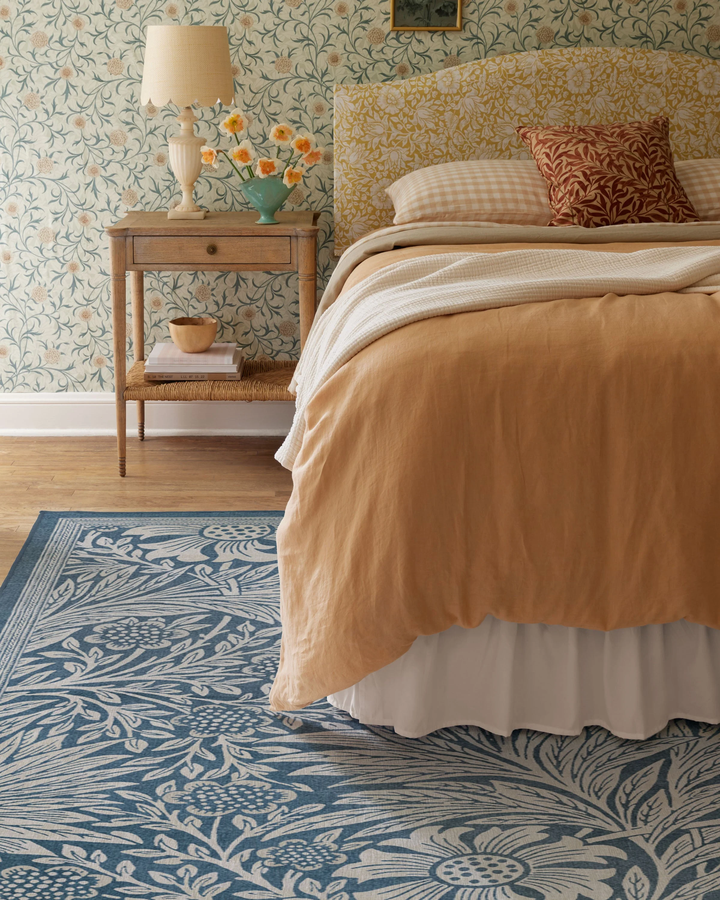 Marigold Blue Flatwoven Rug by Morris & Co. - Image 8