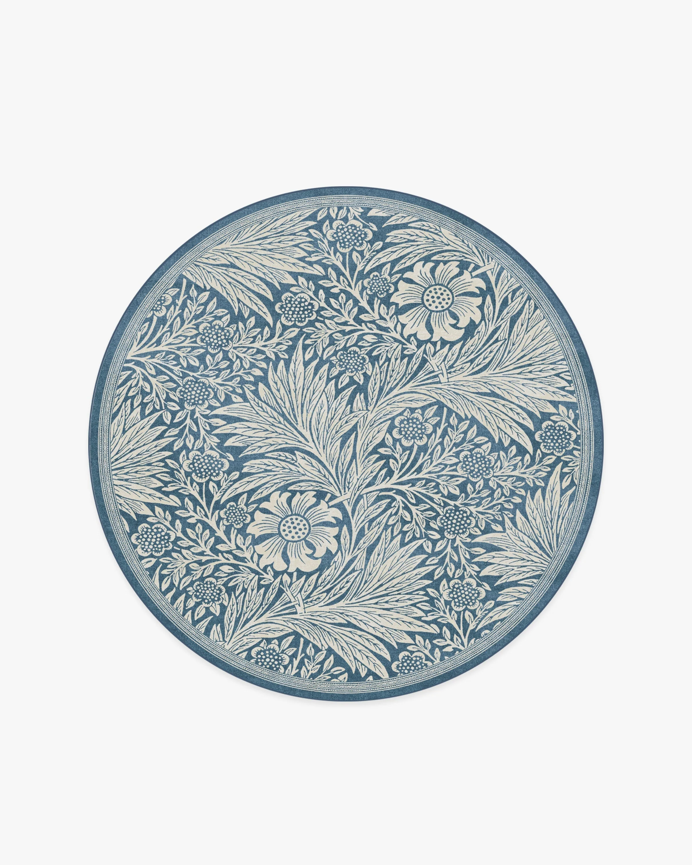 Marigold Blue Rug by Morris & Co. - Image 11