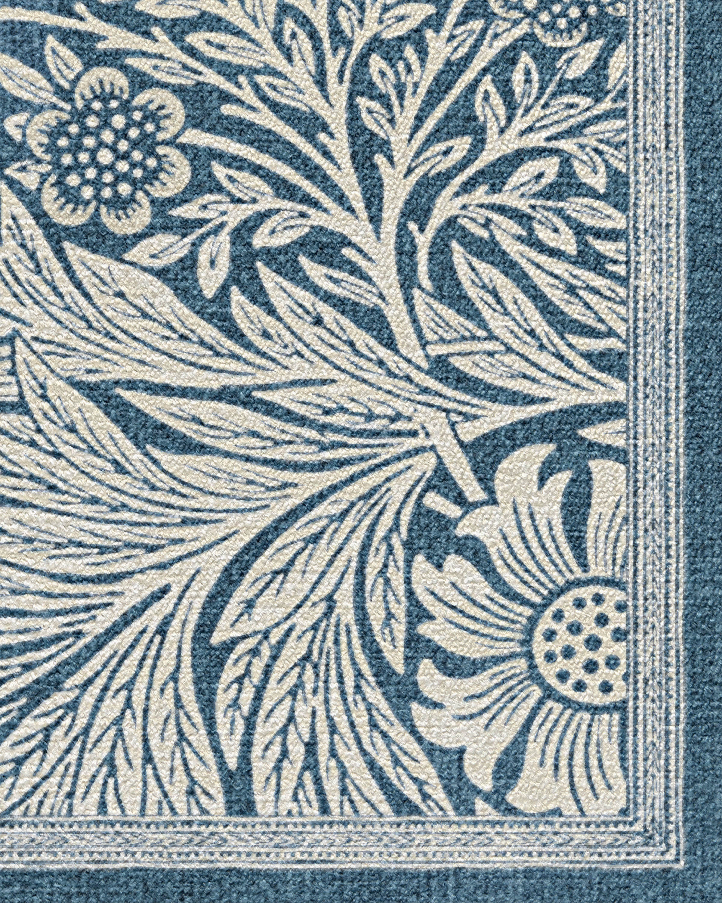 Marigold Blue Rug by Morris & Co. - Image 12