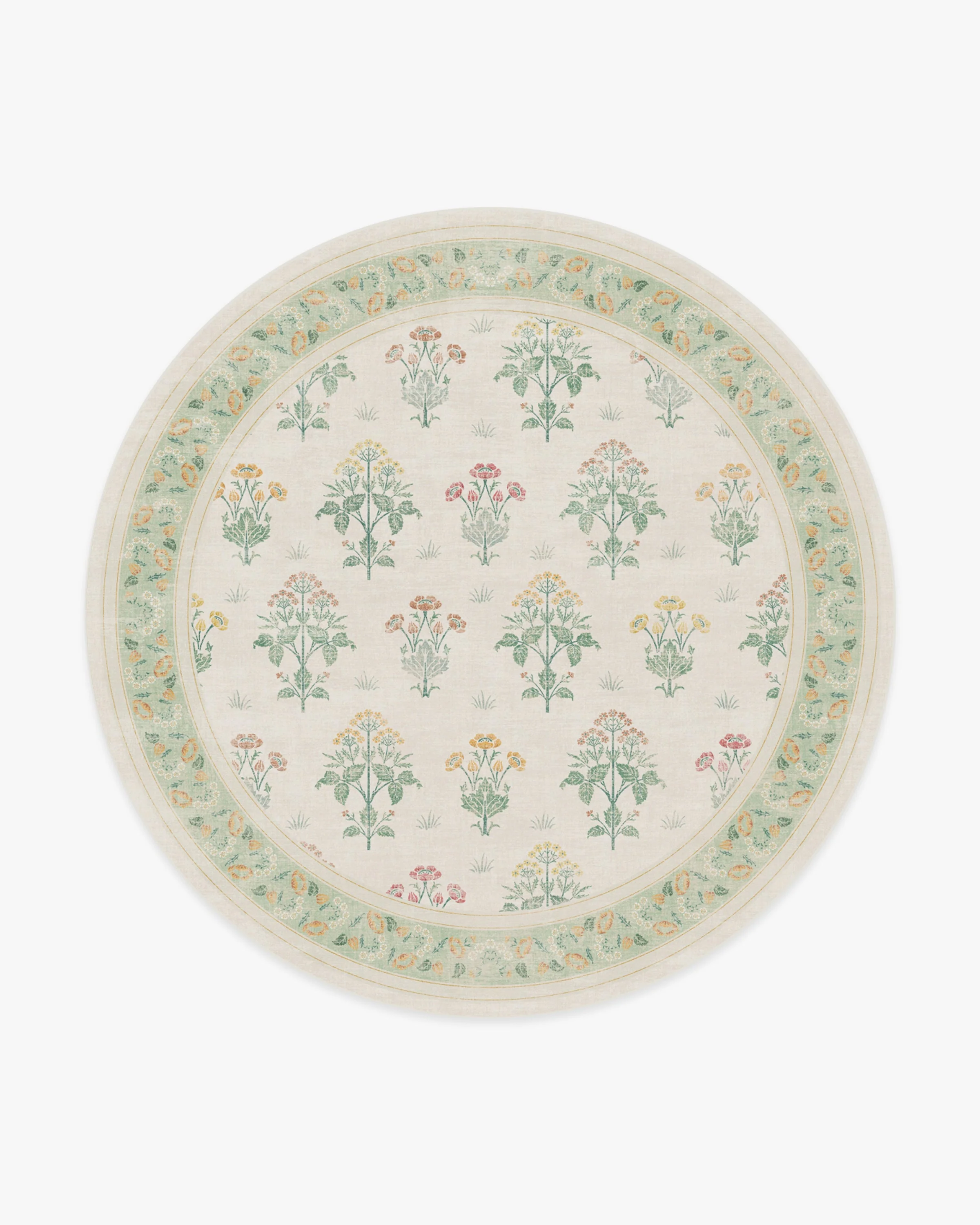 Meadow Sweet Ivory & Green Flatwoven Rug by Morris & Co. - Image 20