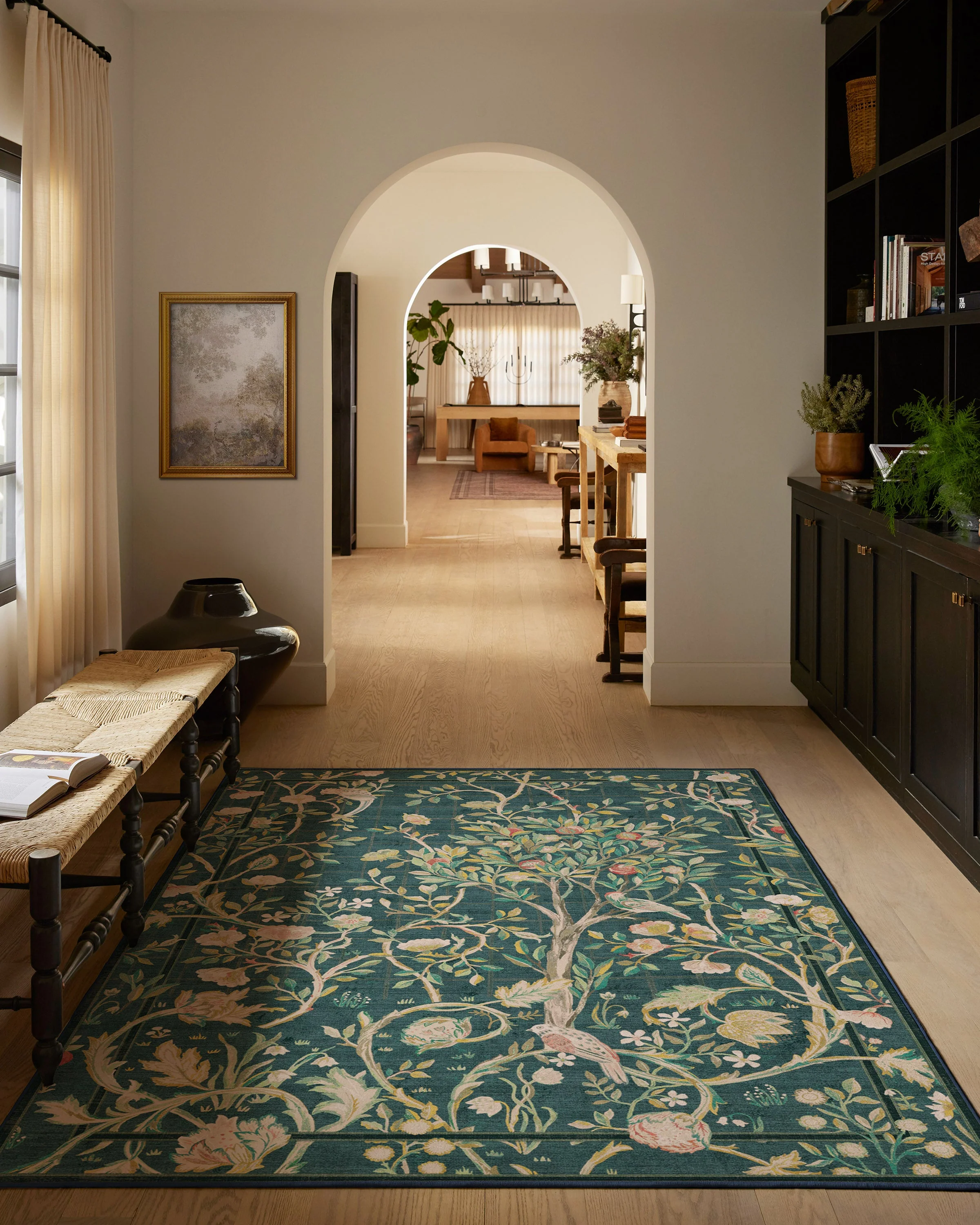 Melsetter Teal Green Flatwoven Rug by Morris & Co. - Image 3