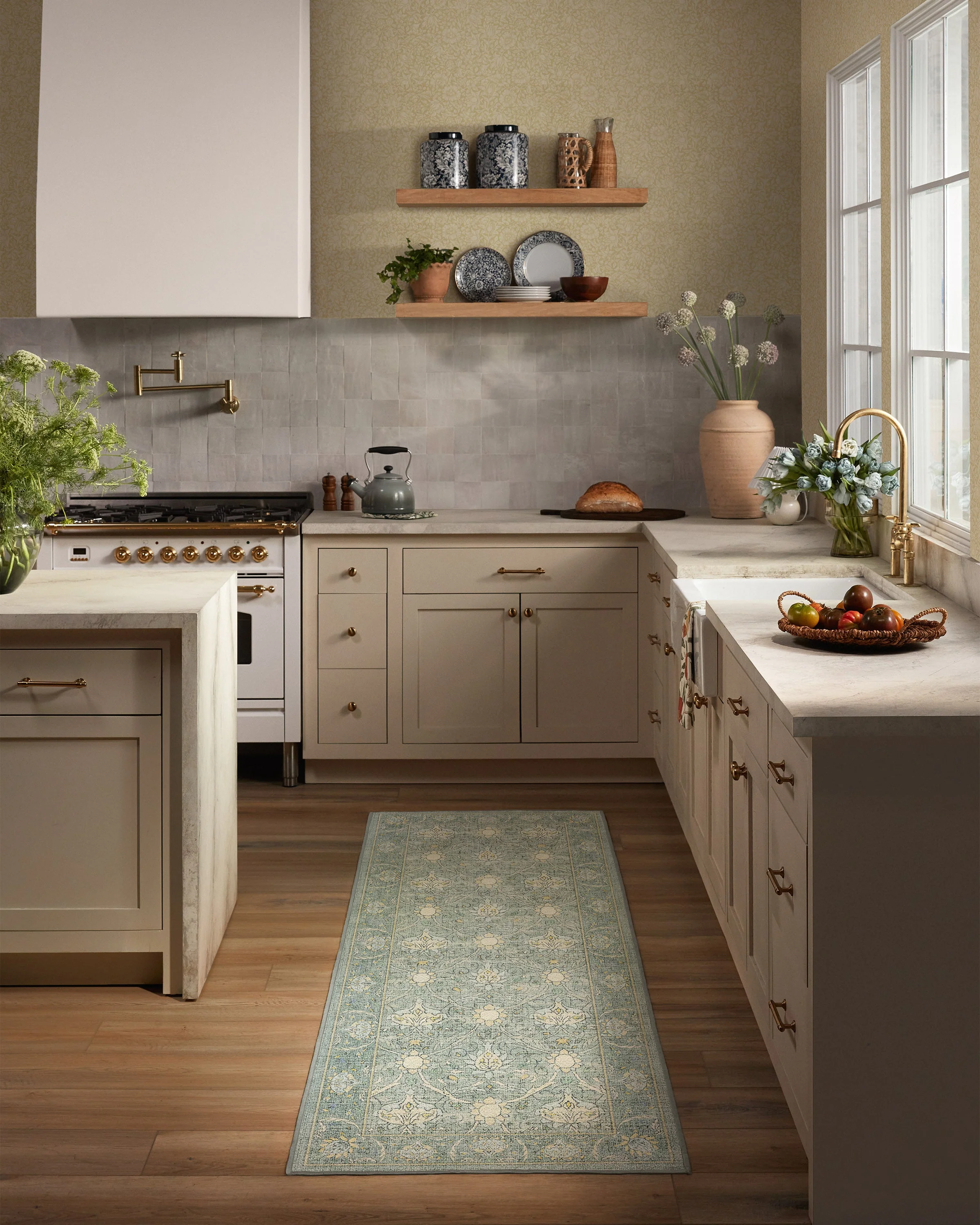 Montreal Dusty Blue Rug by Morris & Co. - Image 5