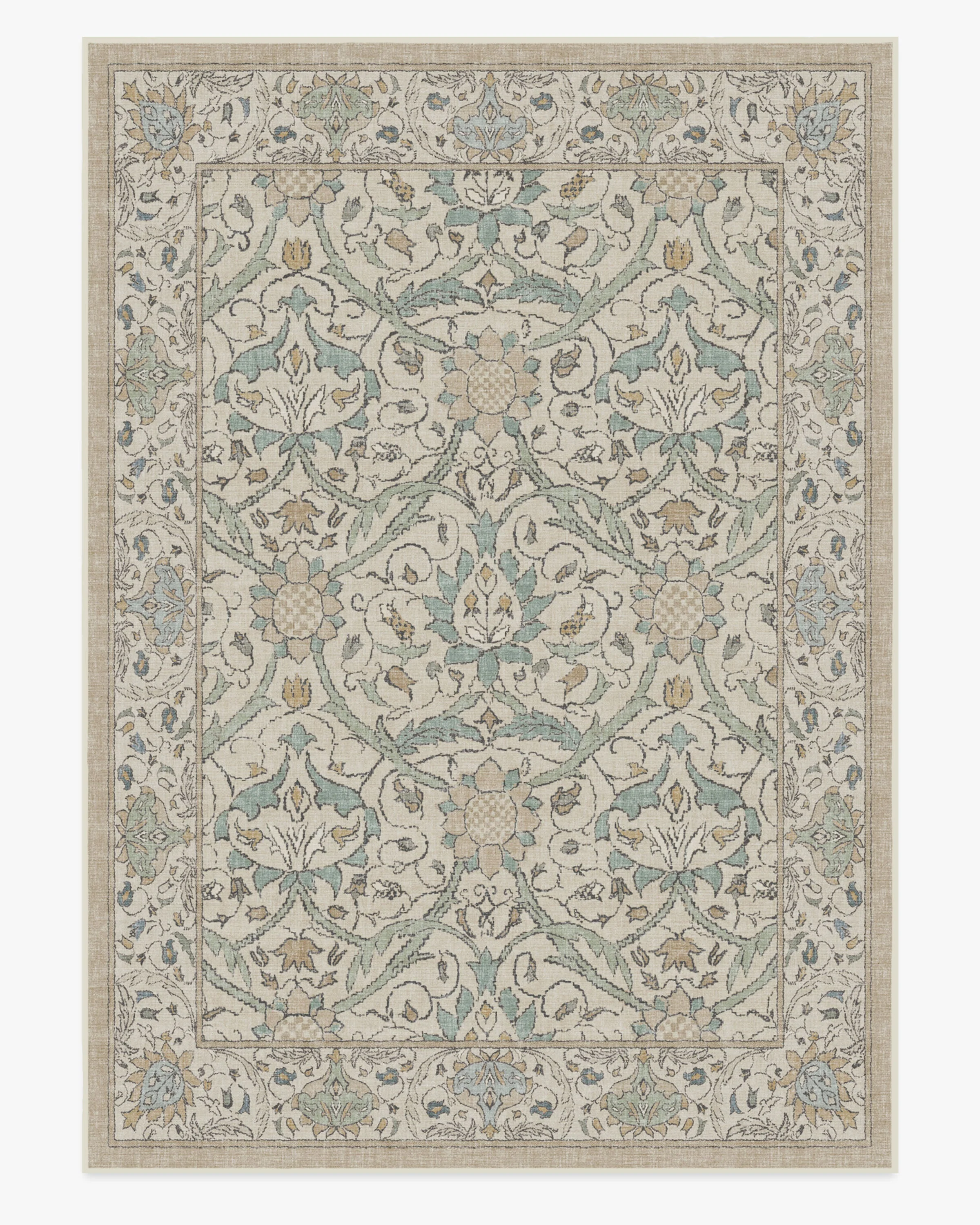 Montreal Natural Jade Flatwoven Rug by Morris & Co. - Image 16