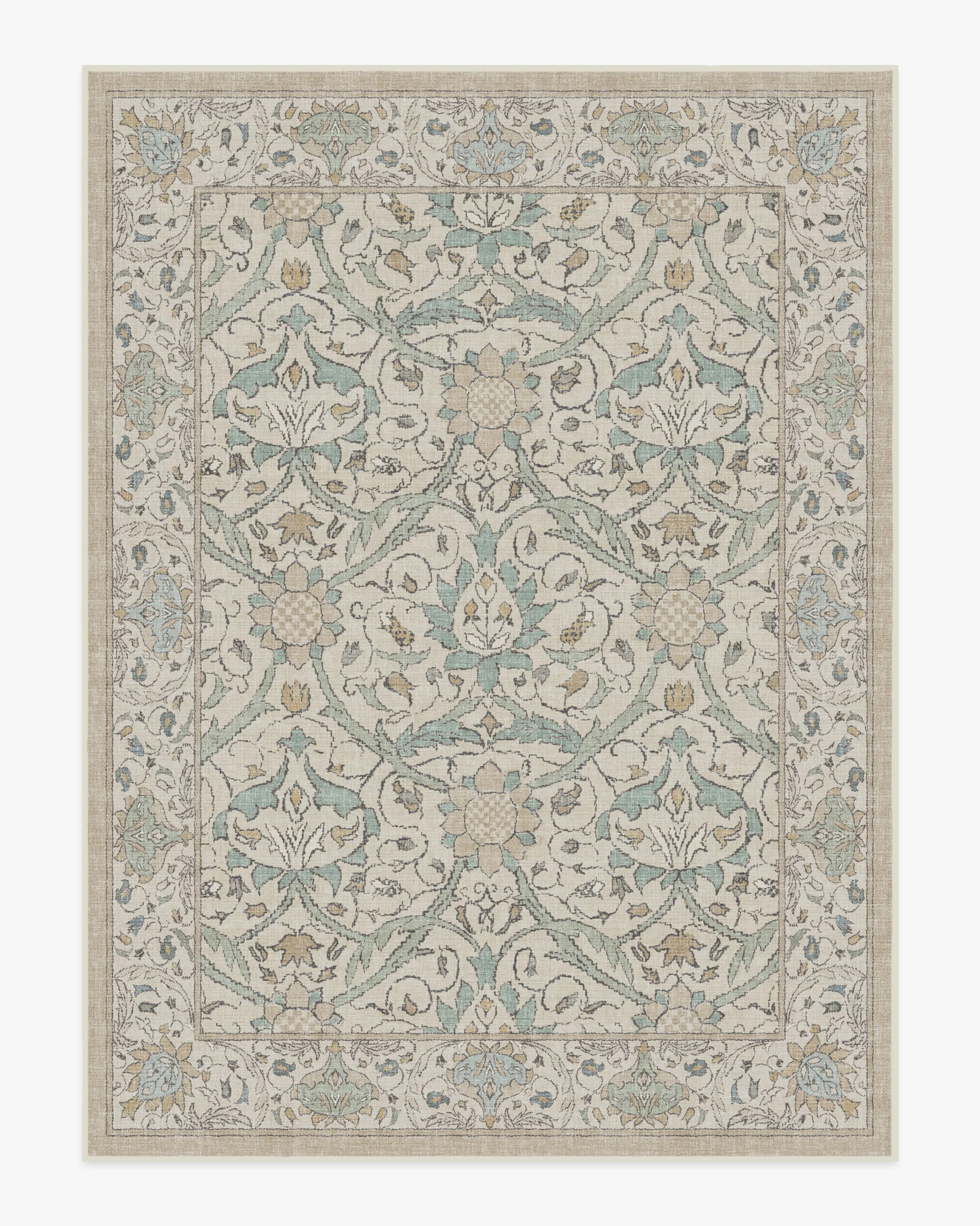 Montreal Natural Jade Rug by Morris & Co. - Image 8