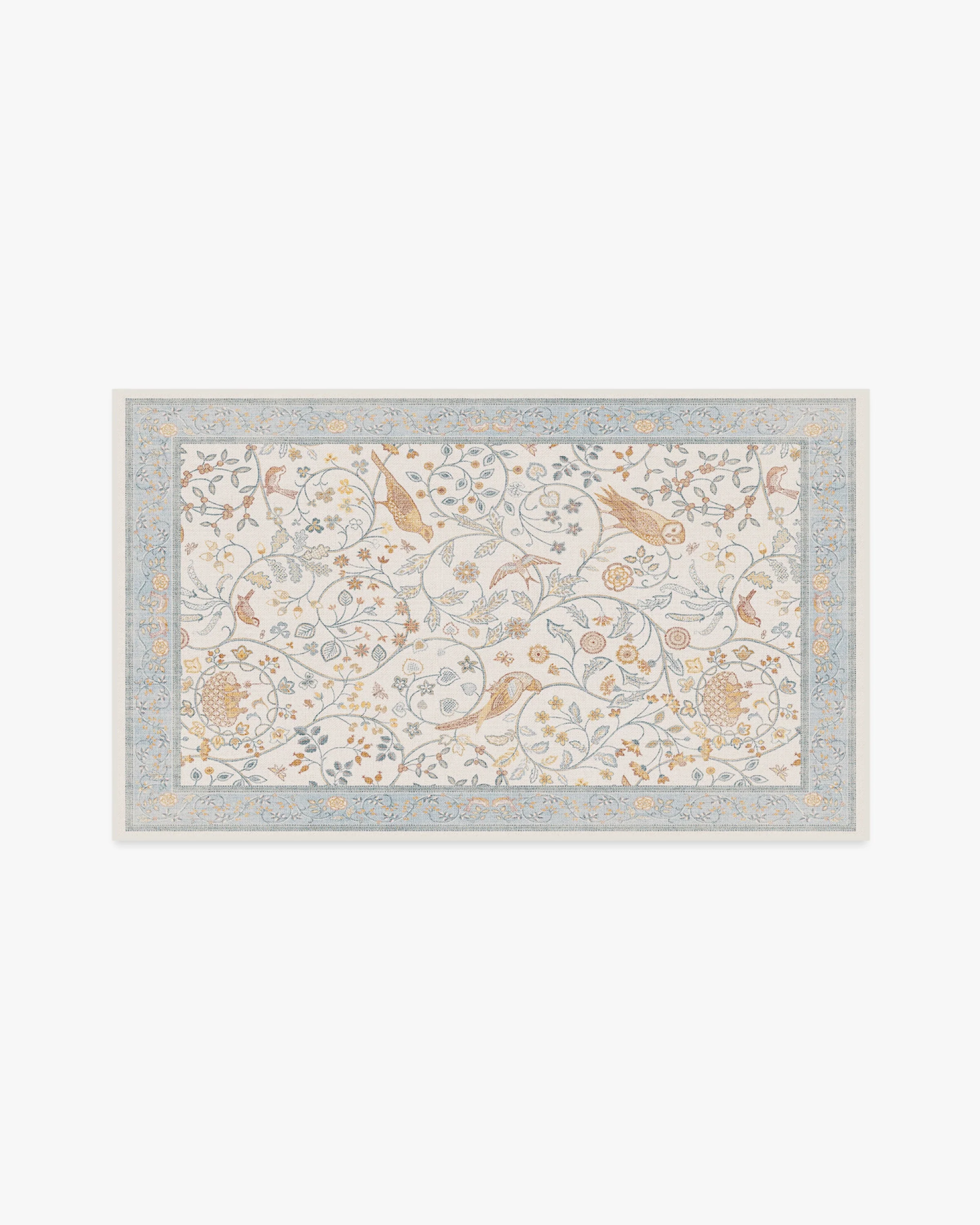 Newill Ivory & Blue Flatwoven Rug by Morris & Co. - Image 13