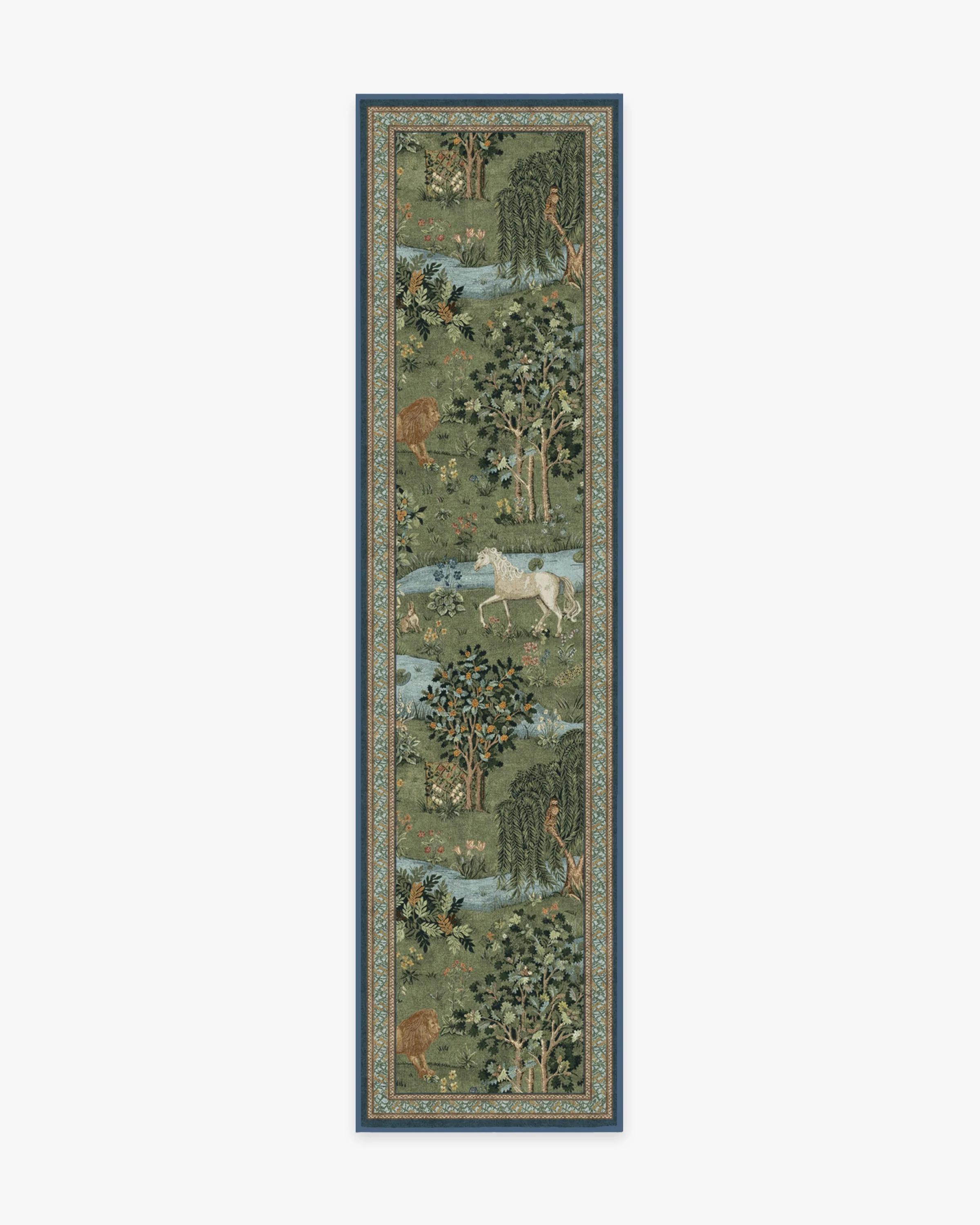 Owl & Willow Green Rug by Morris & Co. - Image 3