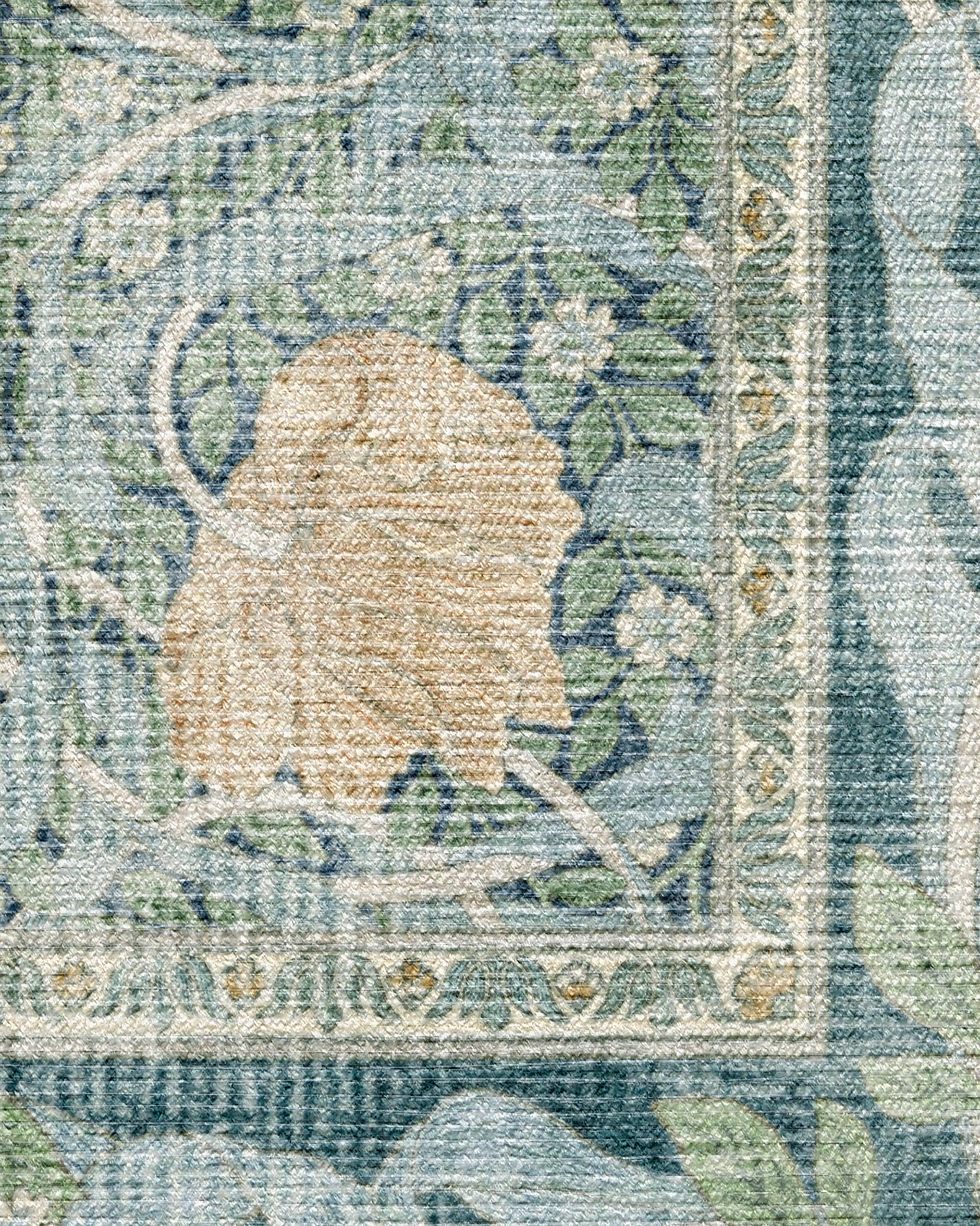 Pimpernel Dusk Blue Rug by Morris & Co. - Image 9