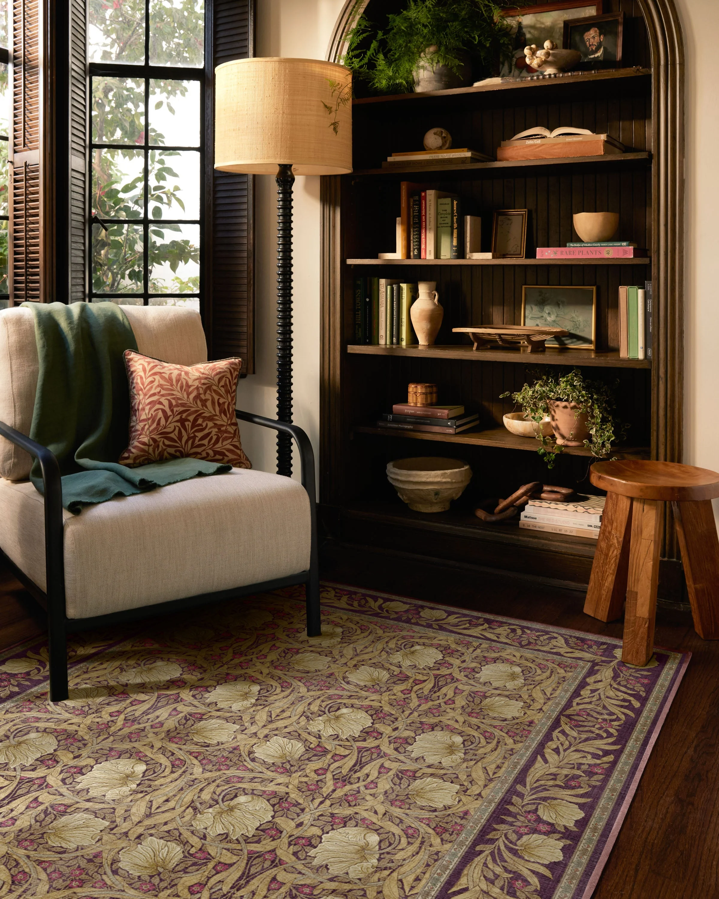Pimpernel Mauve Rug by Morris & Co. - Image 6