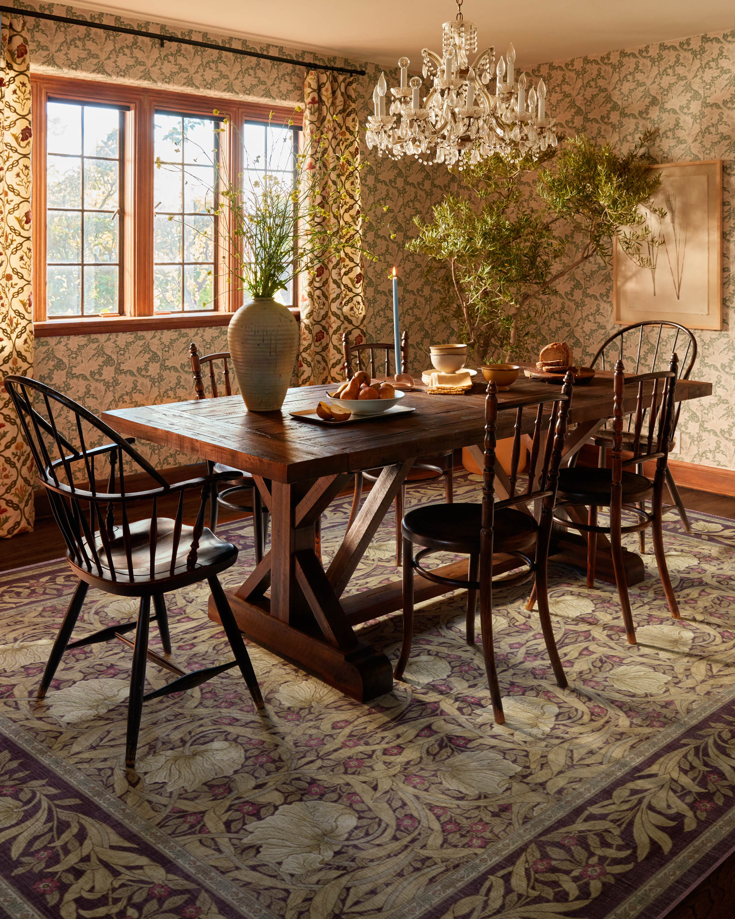 Pimpernel Mauve Rug by Morris & Co. - Image 8