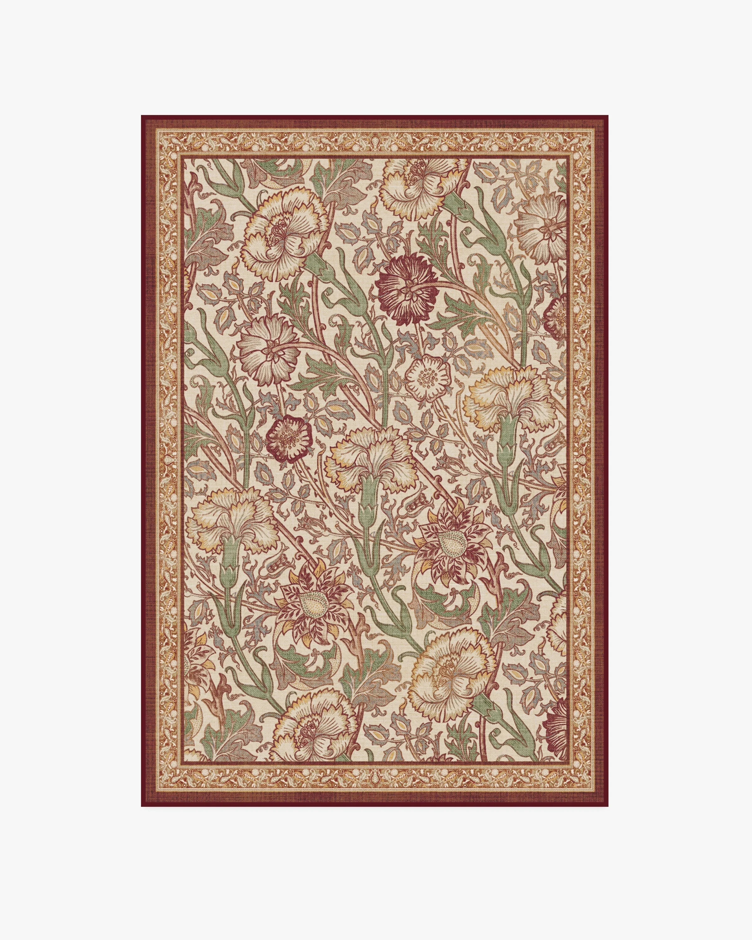 Pink & Rose Burgundy Rug by Morris & Co. - Image 7