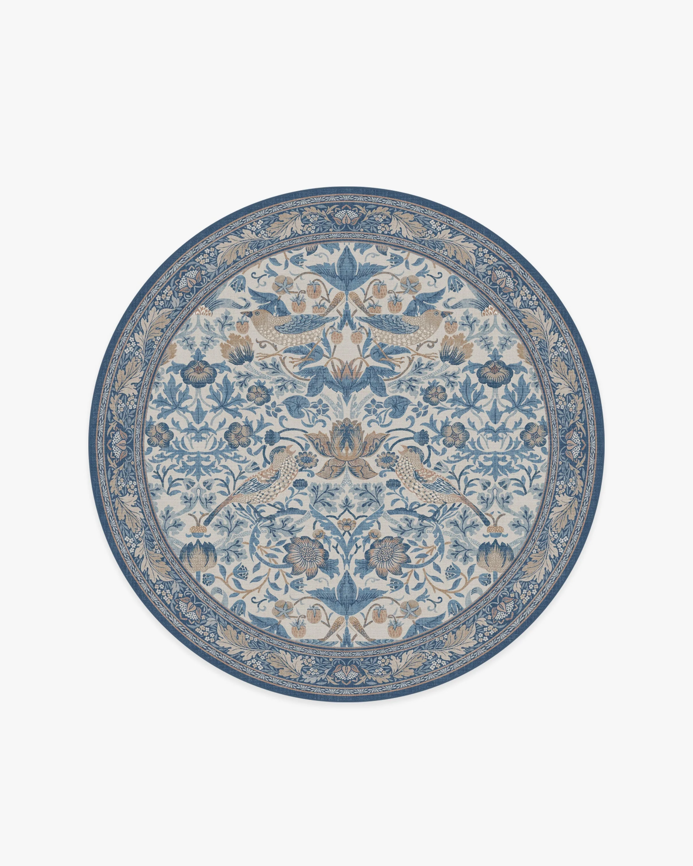 Strawberry Thief Indigo & Ivory Rug by Morris & Co. - Image 11