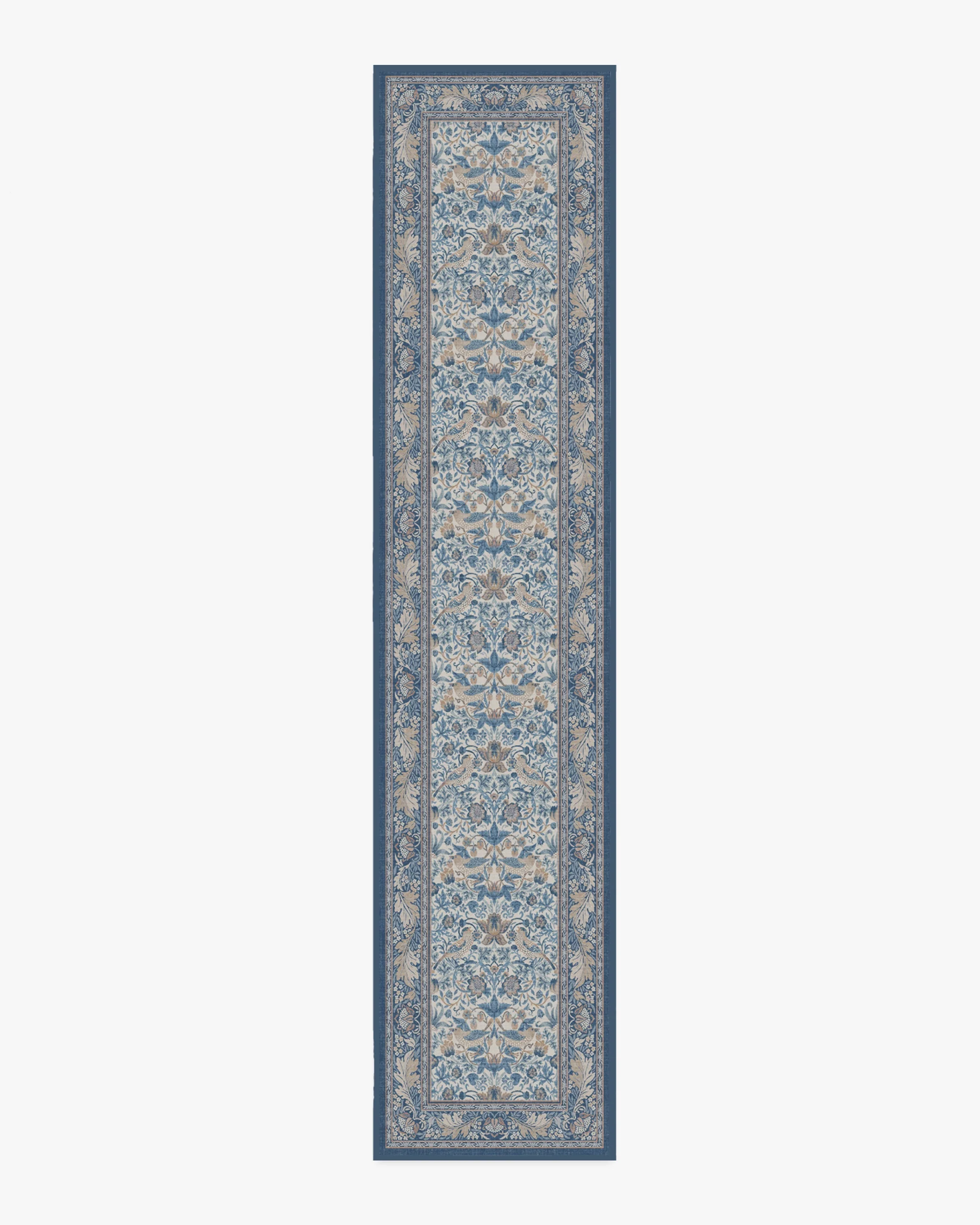 Strawberry Thief Indigo & Ivory Rug by Morris & Co. - Image 5