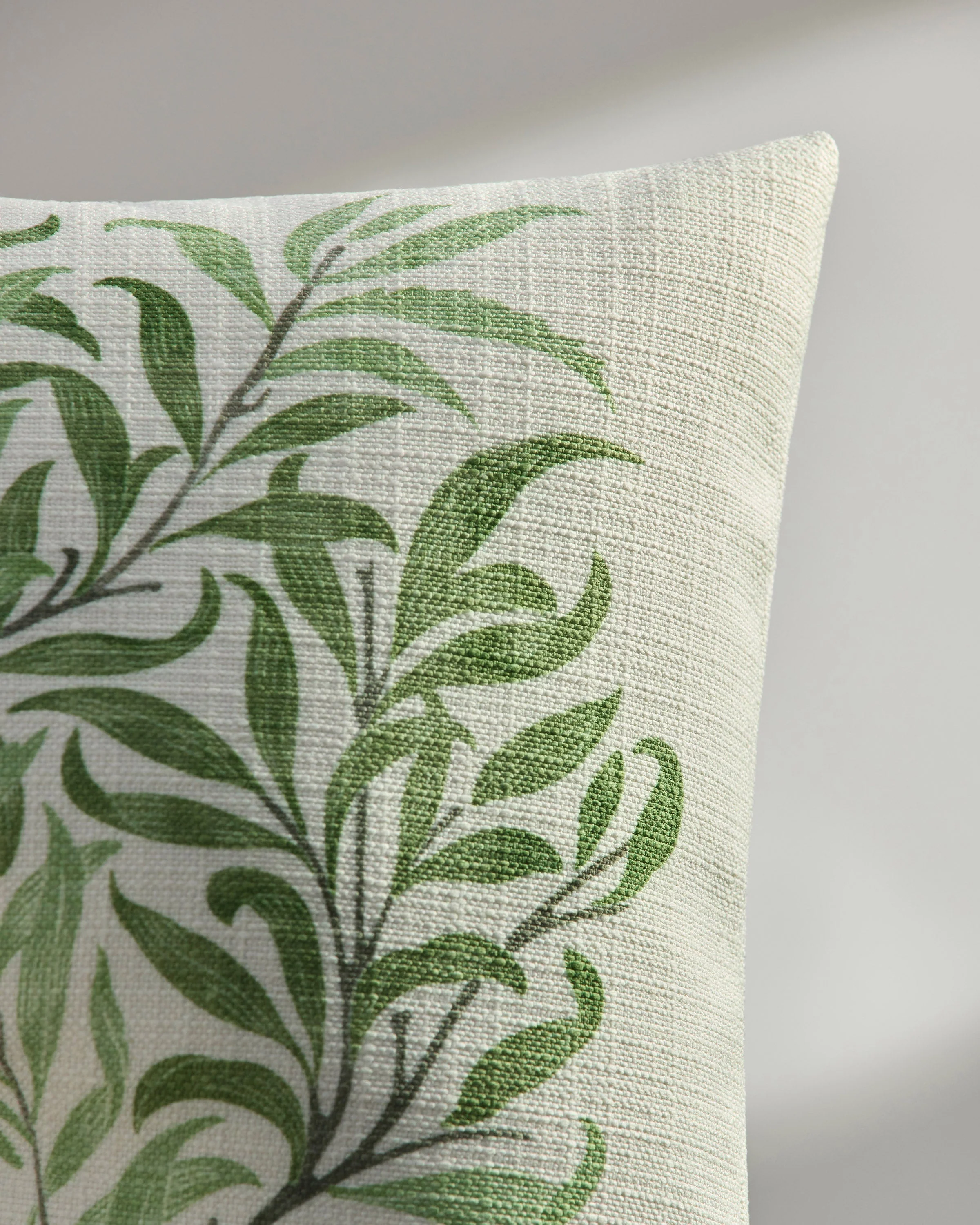 Willow Boughs Garden Sage Woven Throw Pillow by Morris & Co. - Image 5